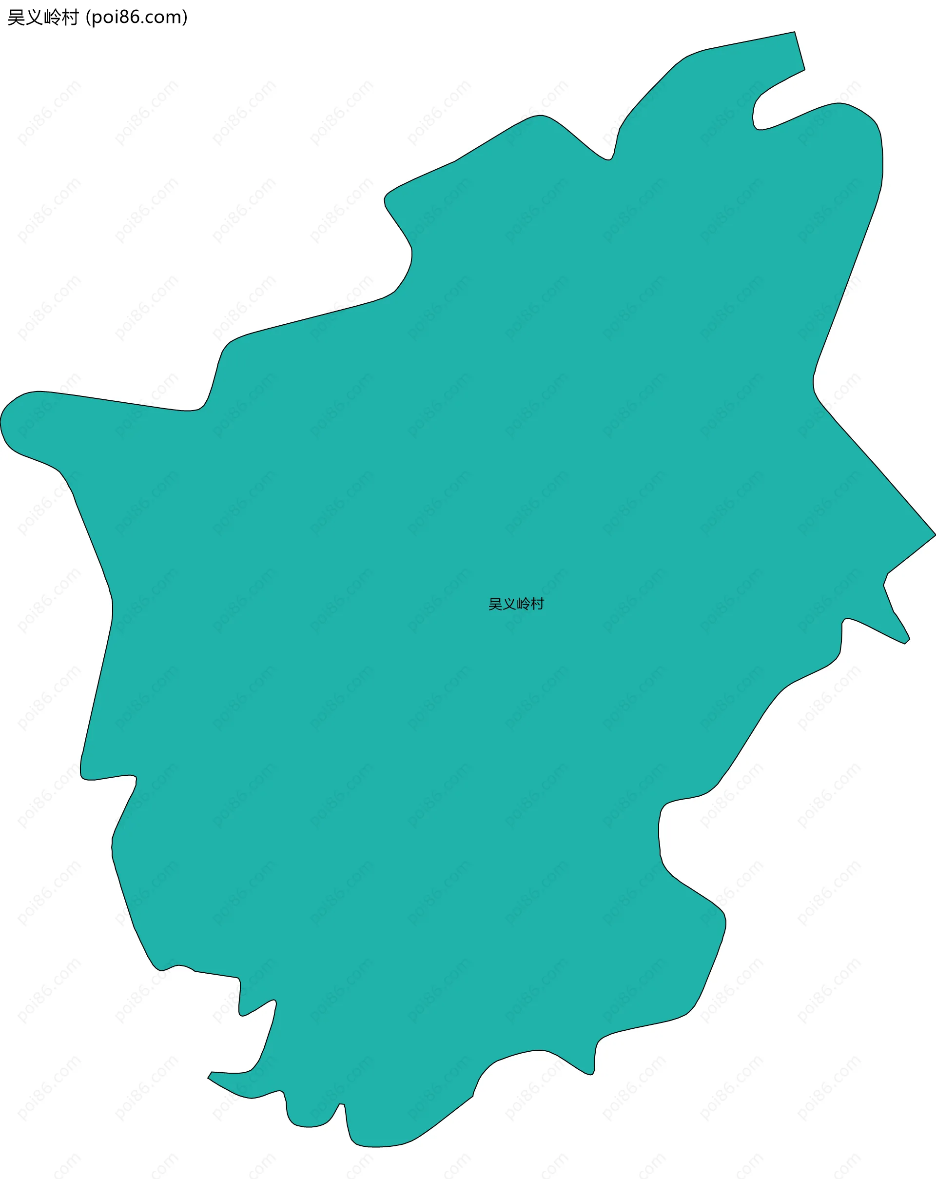 吴义岭村边界地图