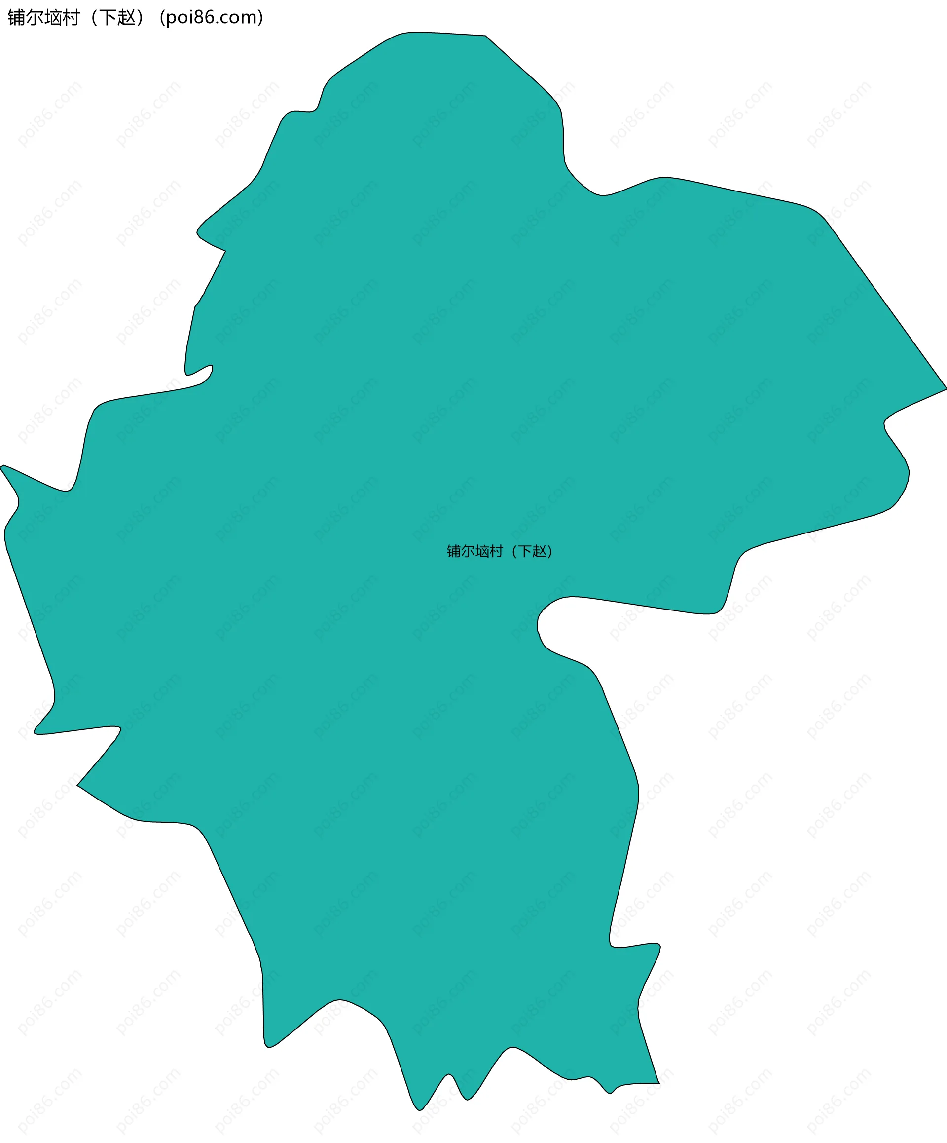 铺尔垴村（下赵）边界地图