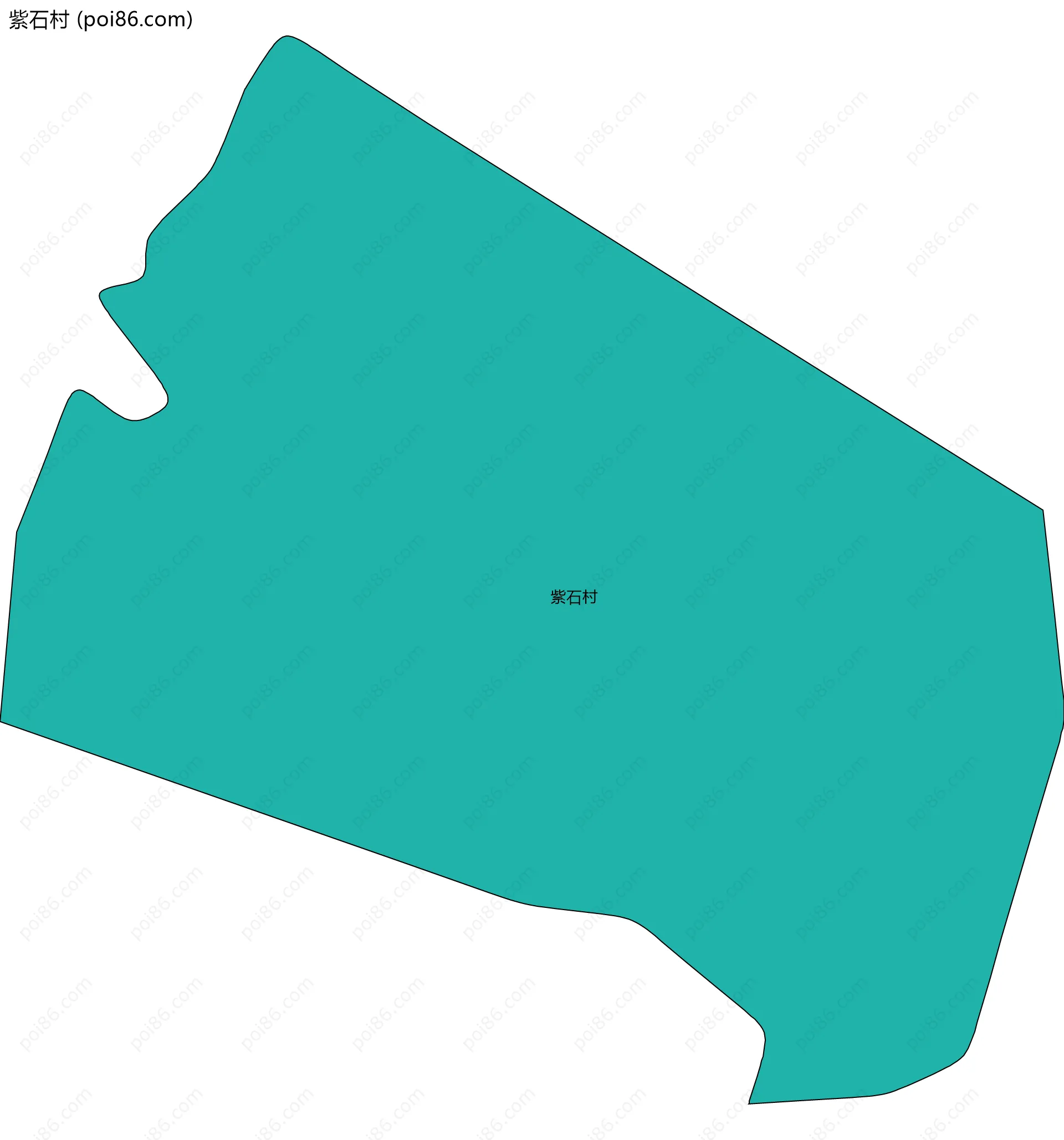 紫石村边界地图