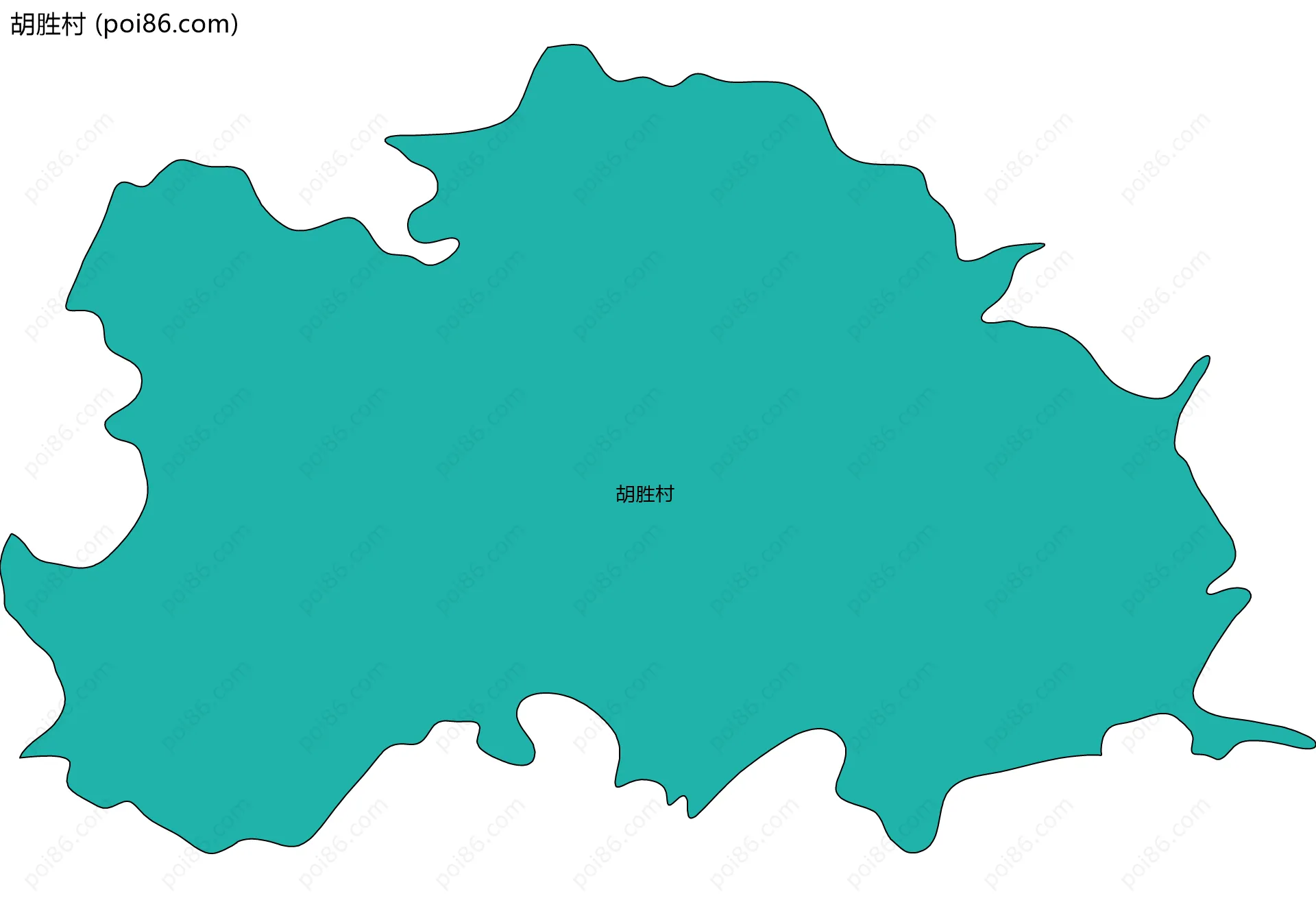 胡胜村边界地图