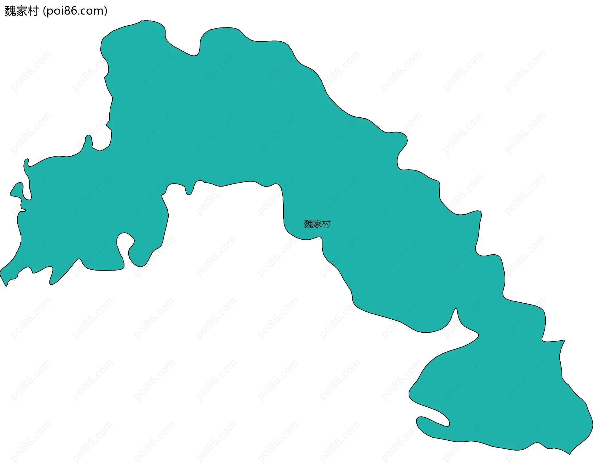 魏家村边界地图