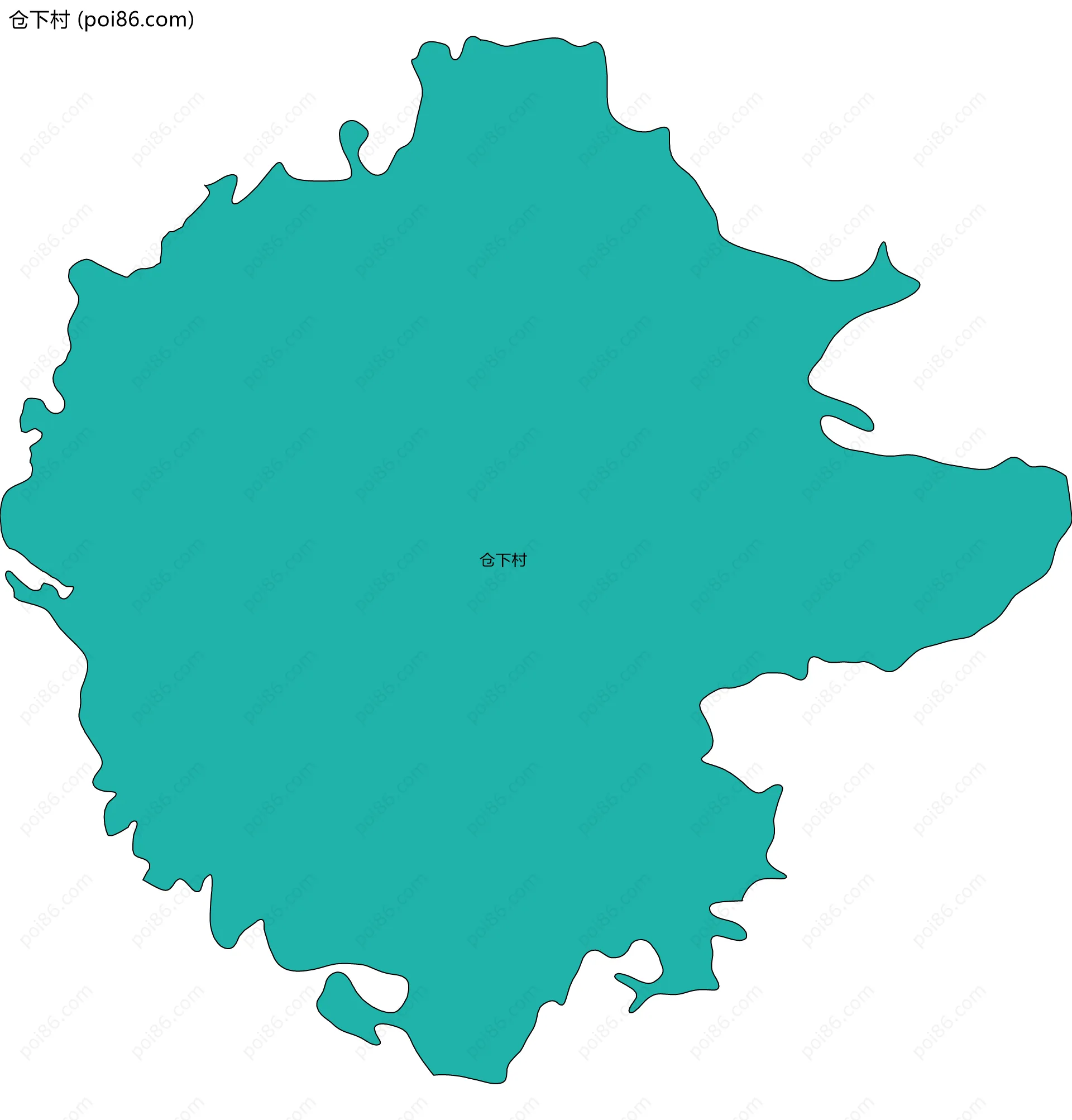 仓下村边界地图