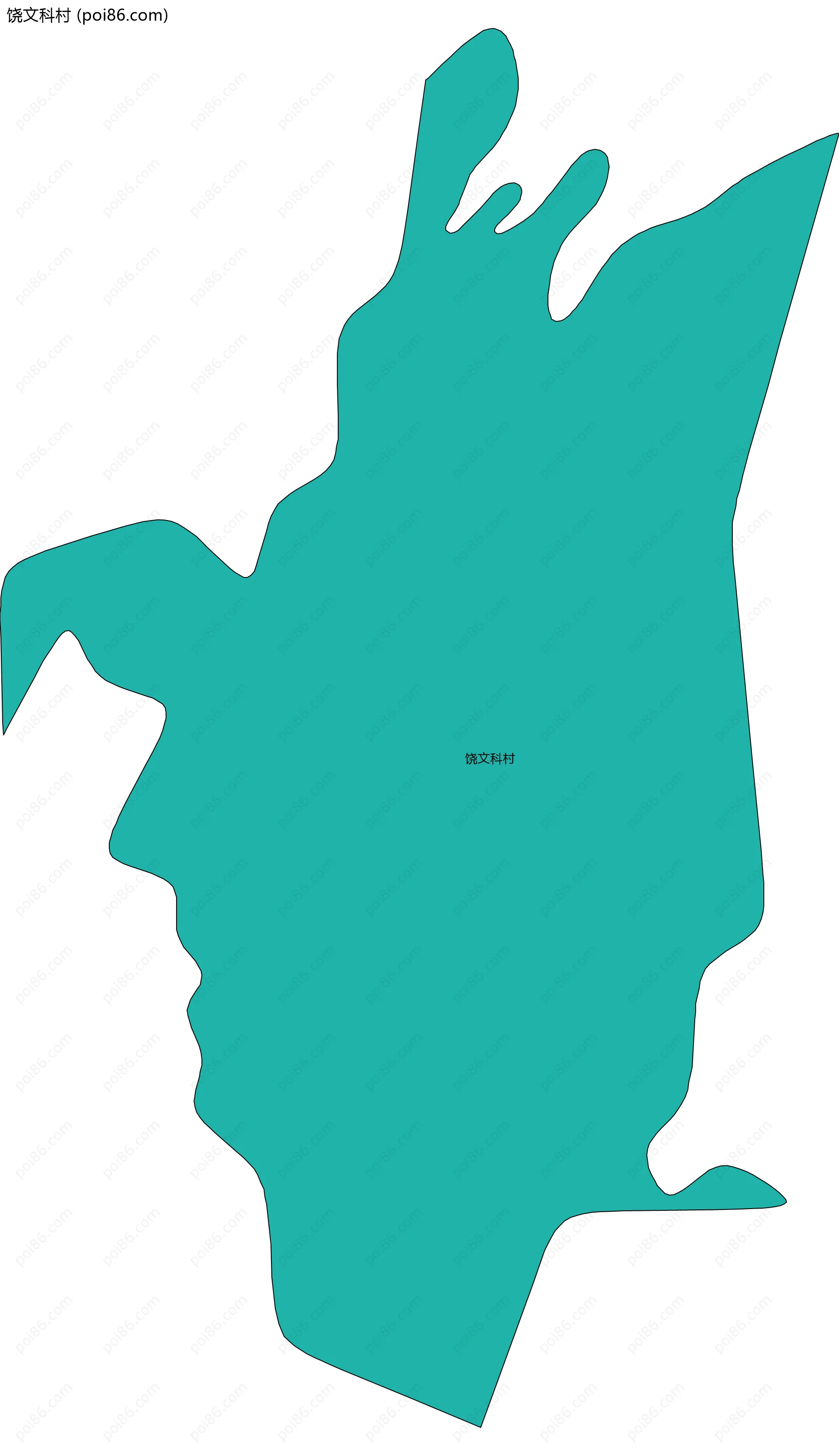 饶文科村边界地图