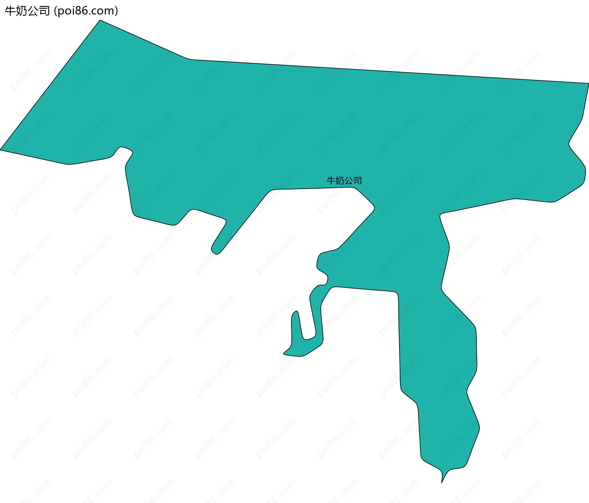 牛奶公司边界地图