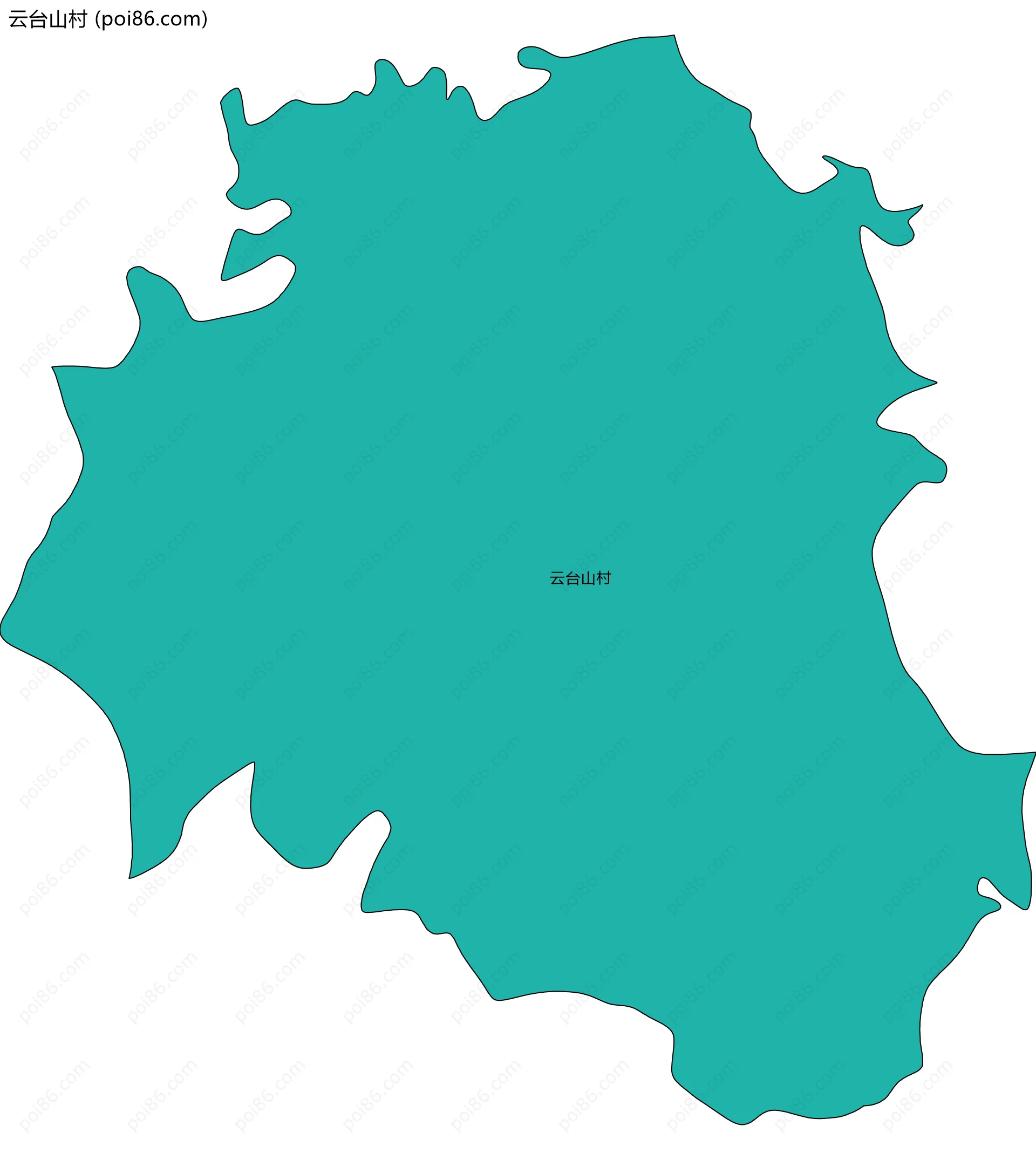 云台山村边界地图