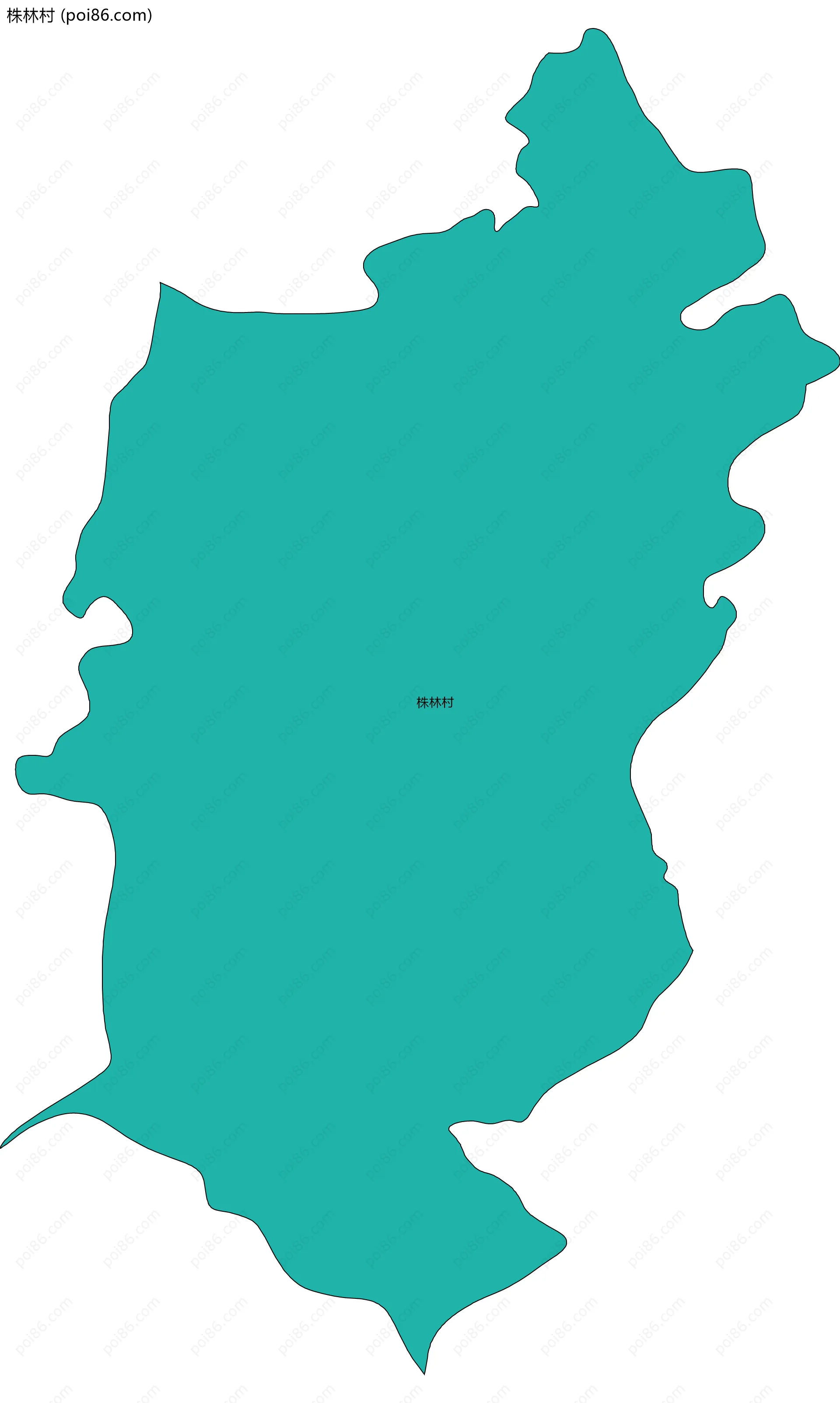 株林村边界地图