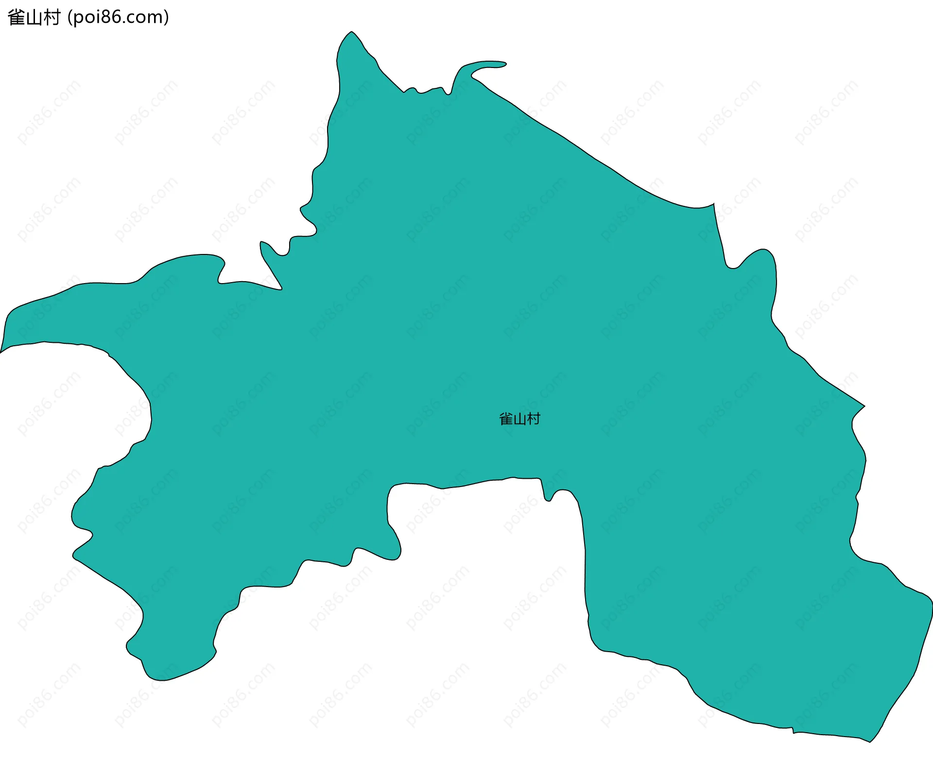 雀山村边界地图