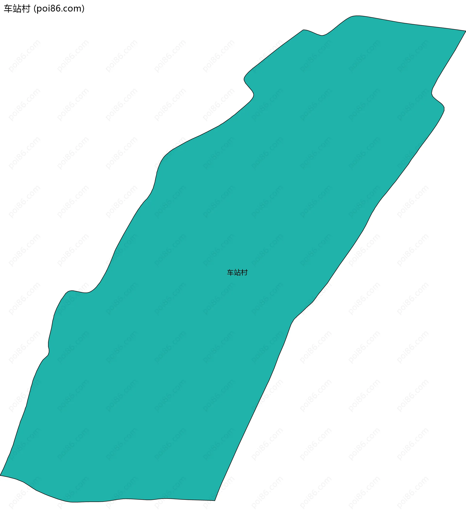 车站村边界地图