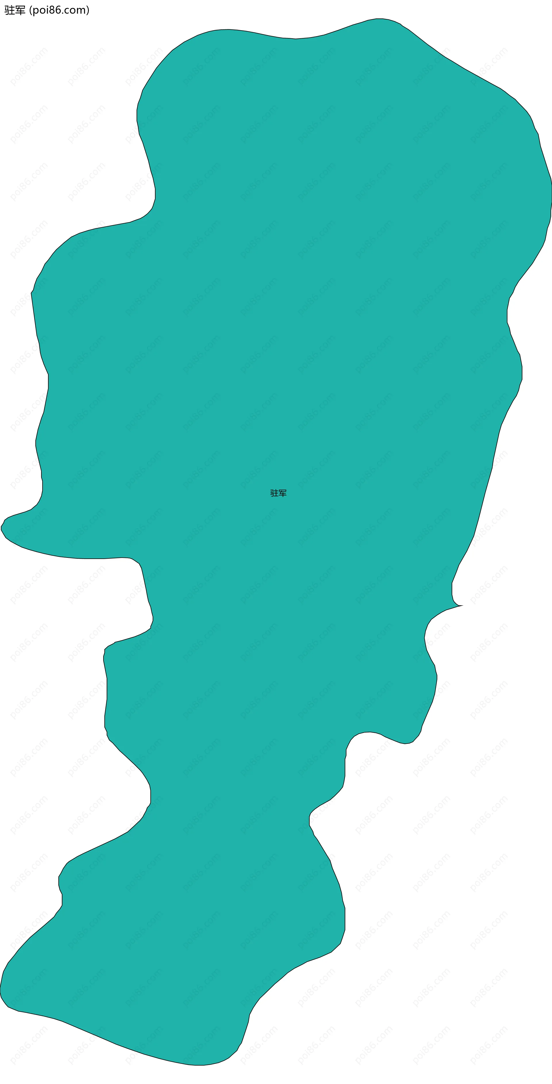 驻军边界地图