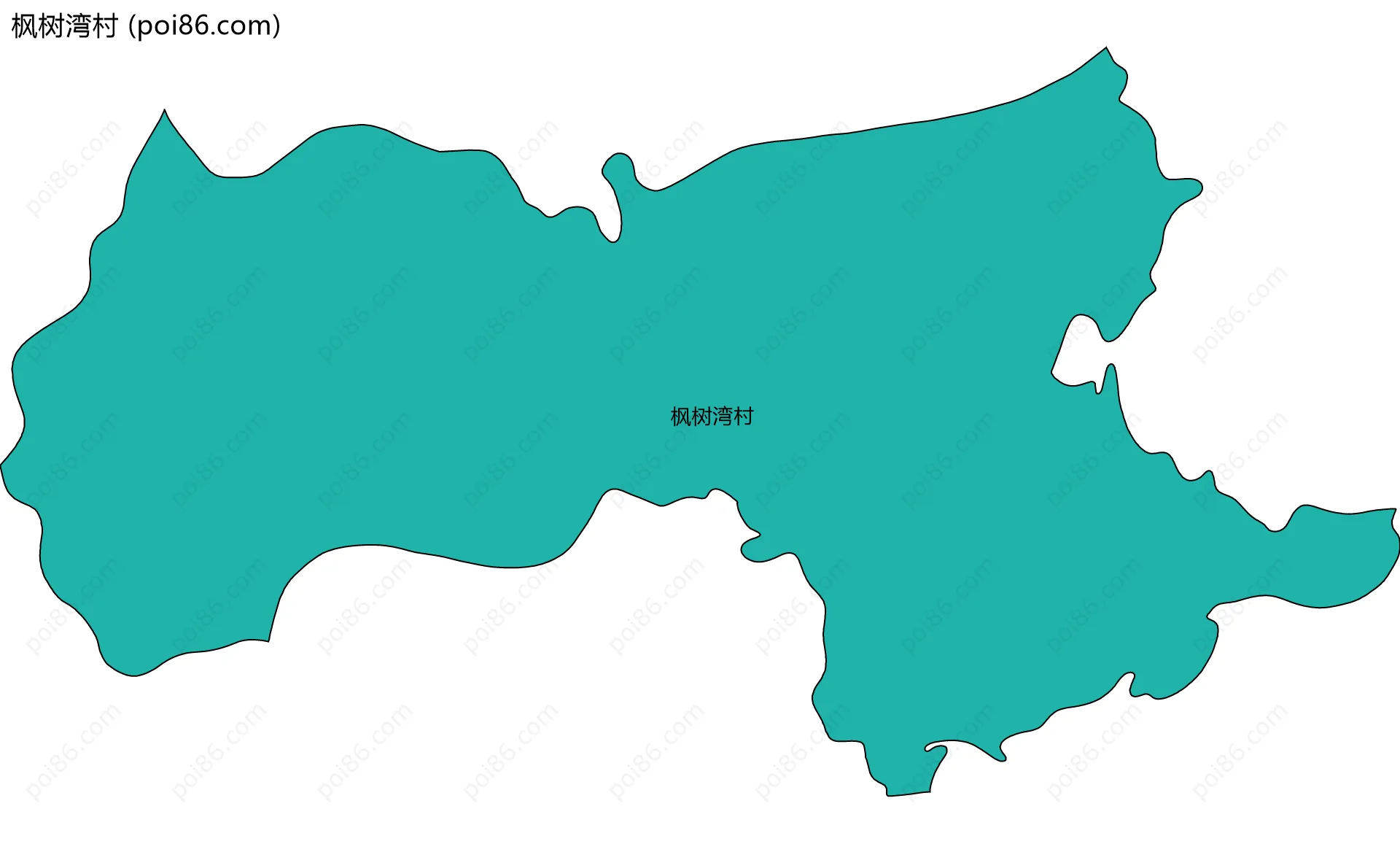 枫树湾村边界地图