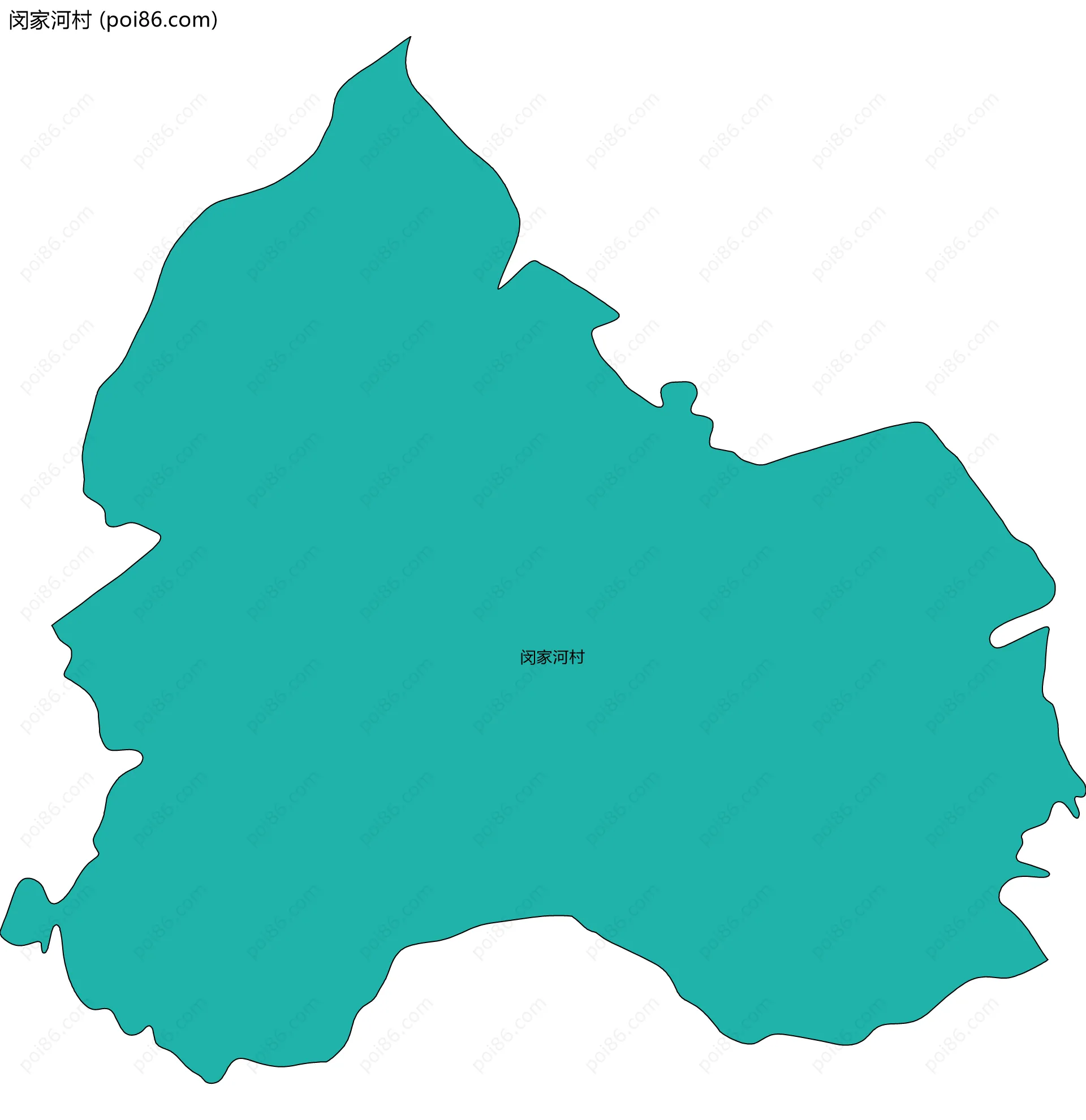 闵家河村边界地图