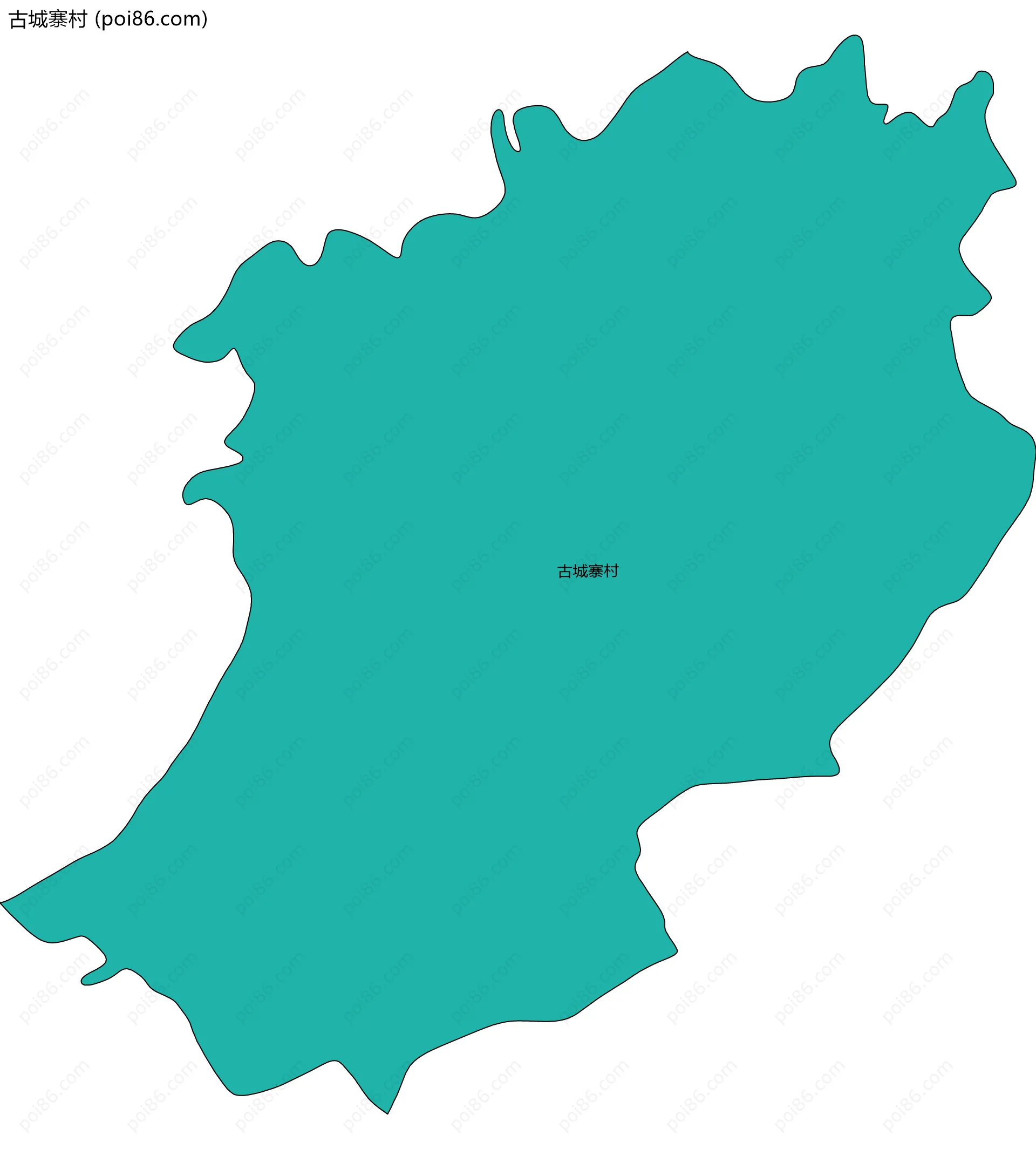 古城寨村边界地图