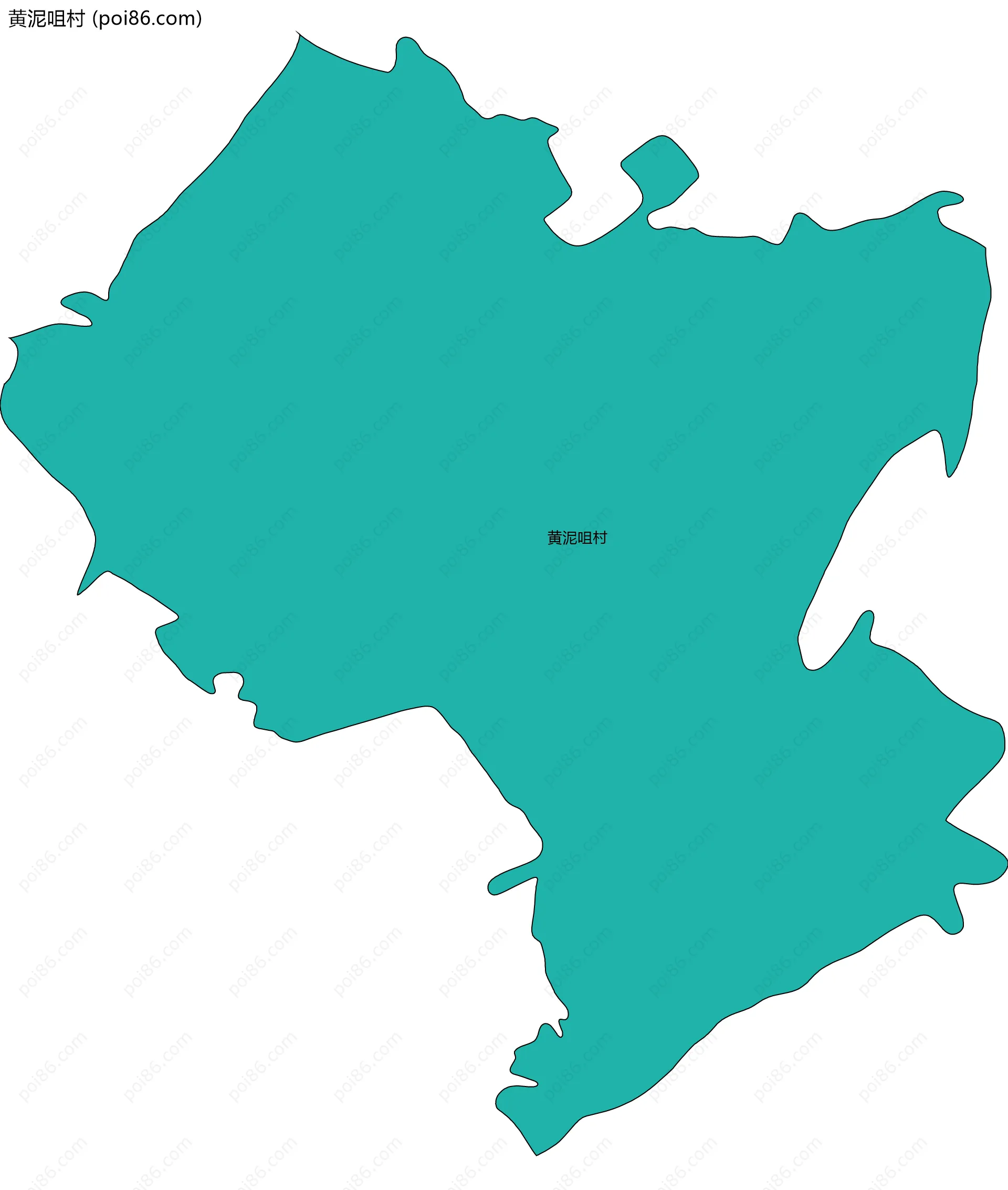 黄泥咀村边界地图