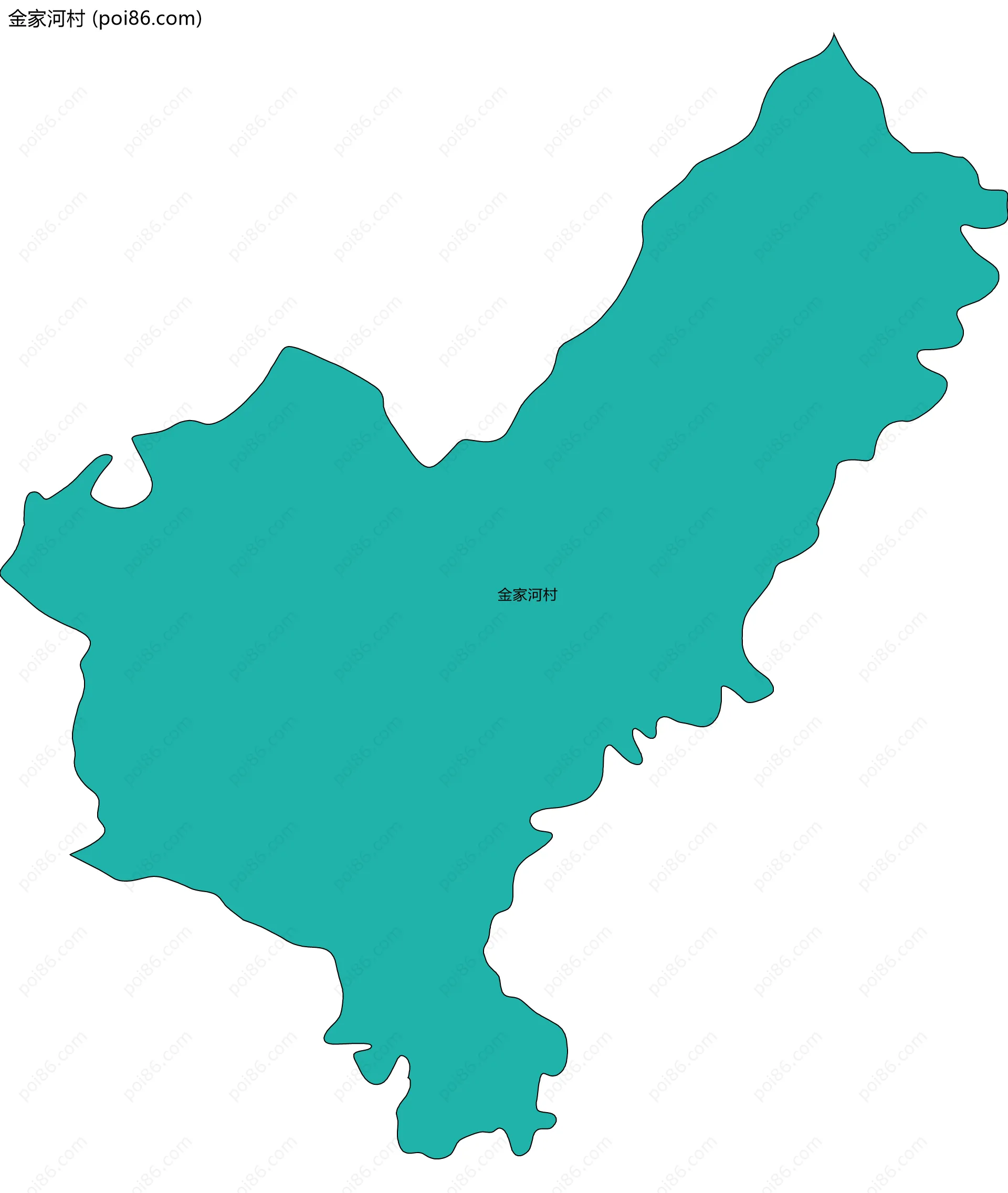 金家河村边界地图