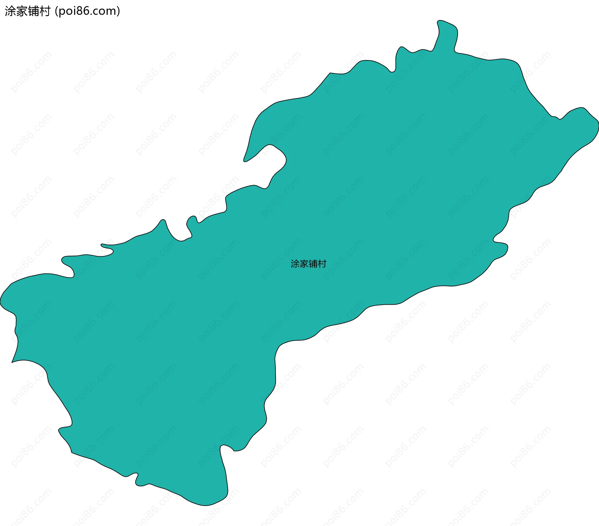涂家铺村边界地图