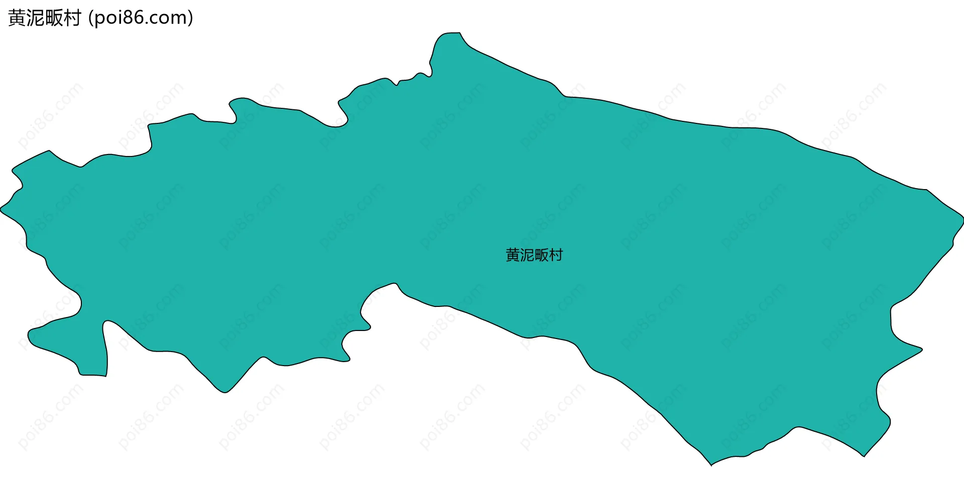 黄泥畈村边界地图
