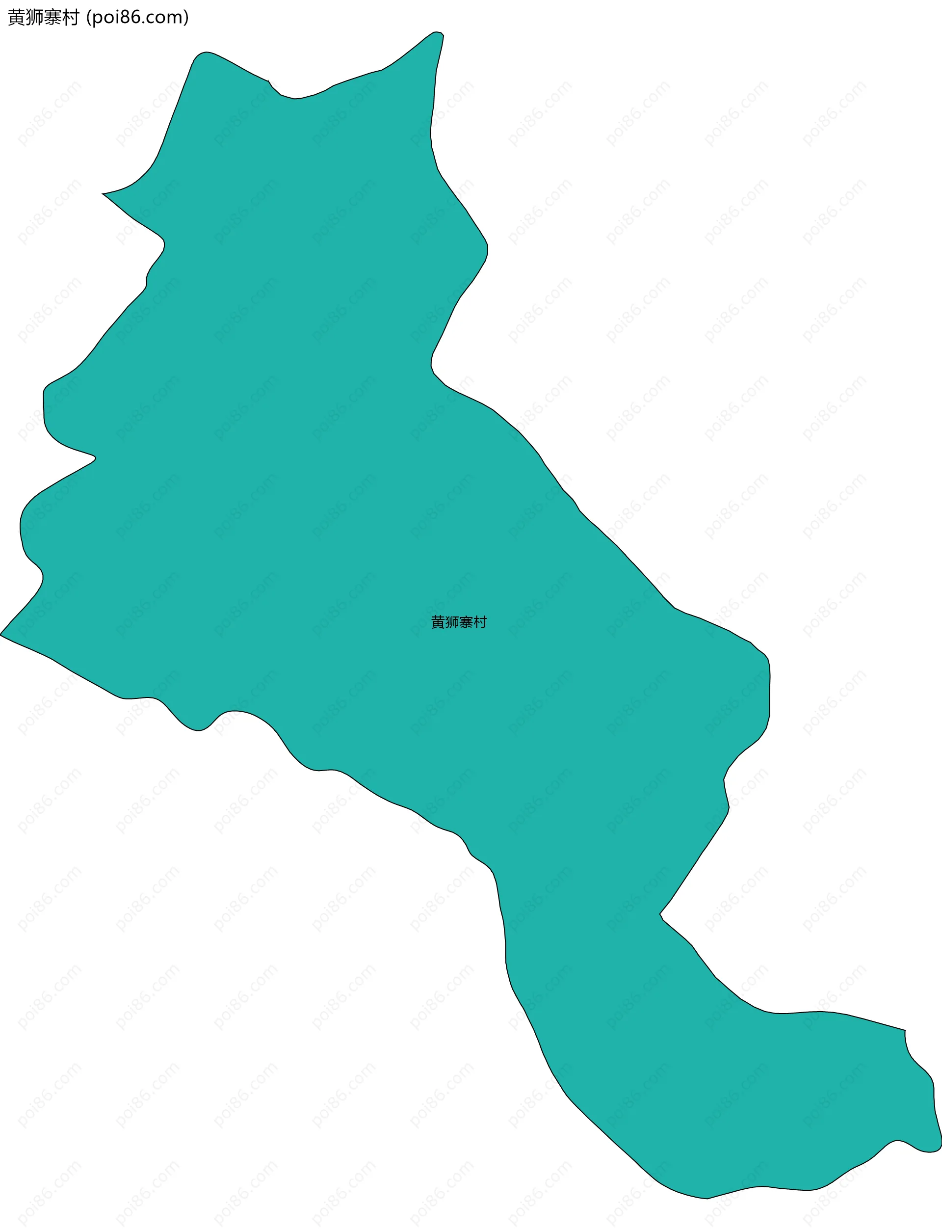 黄狮寨村边界地图