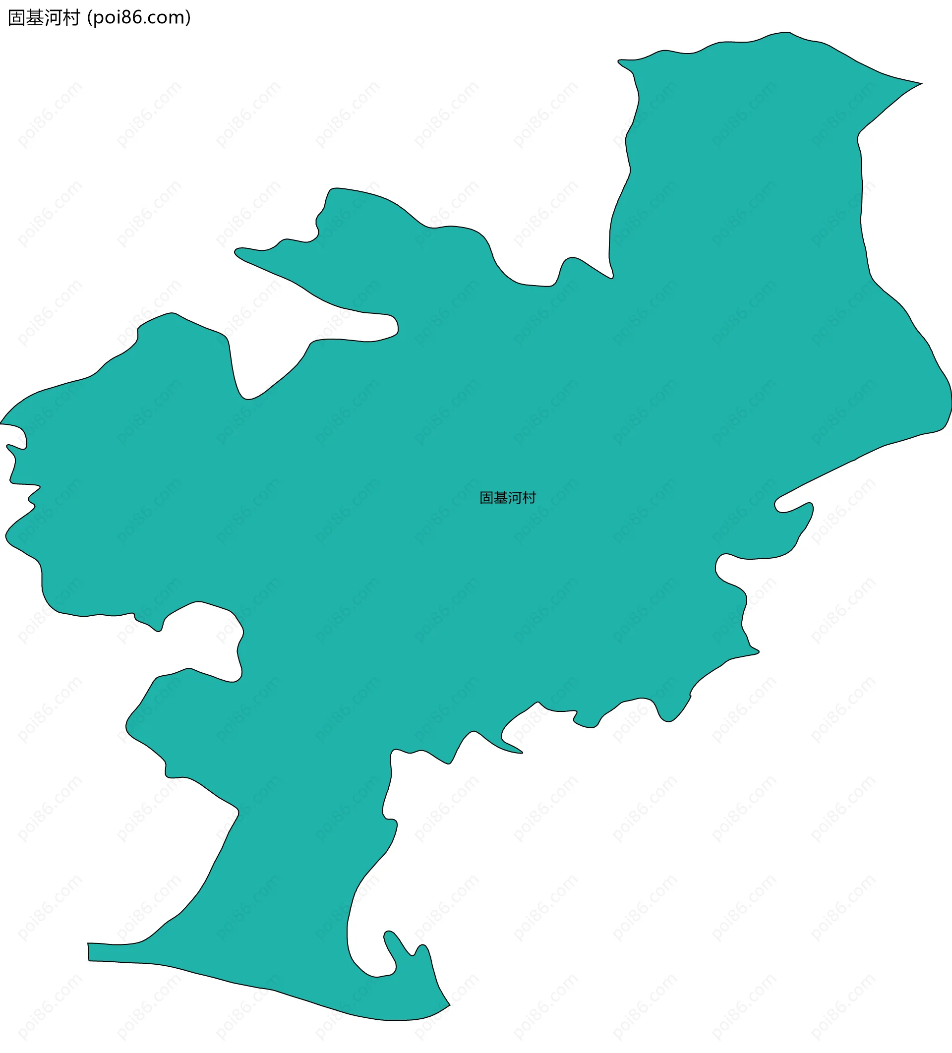 固基河村边界地图