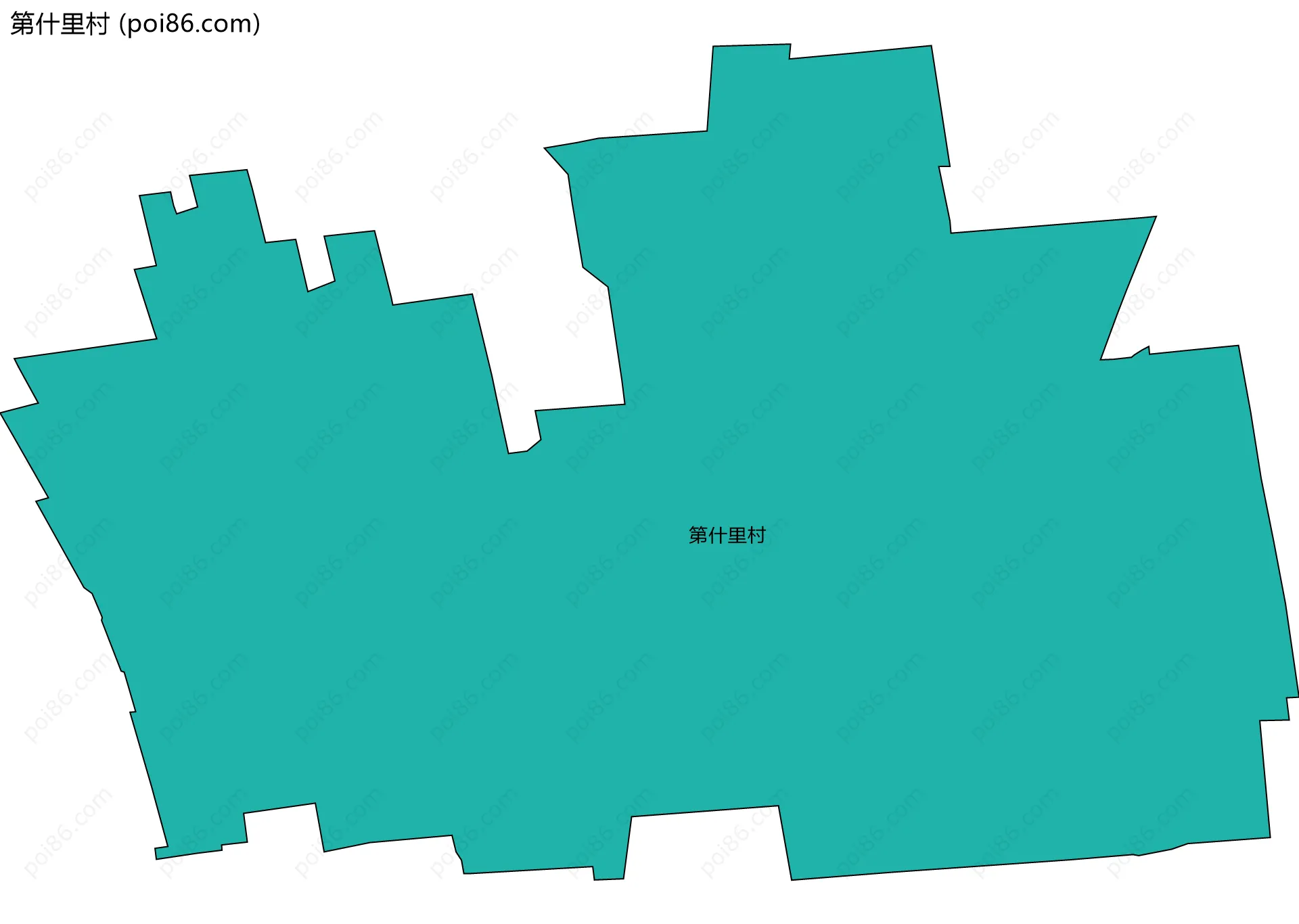 第什里村边界地图