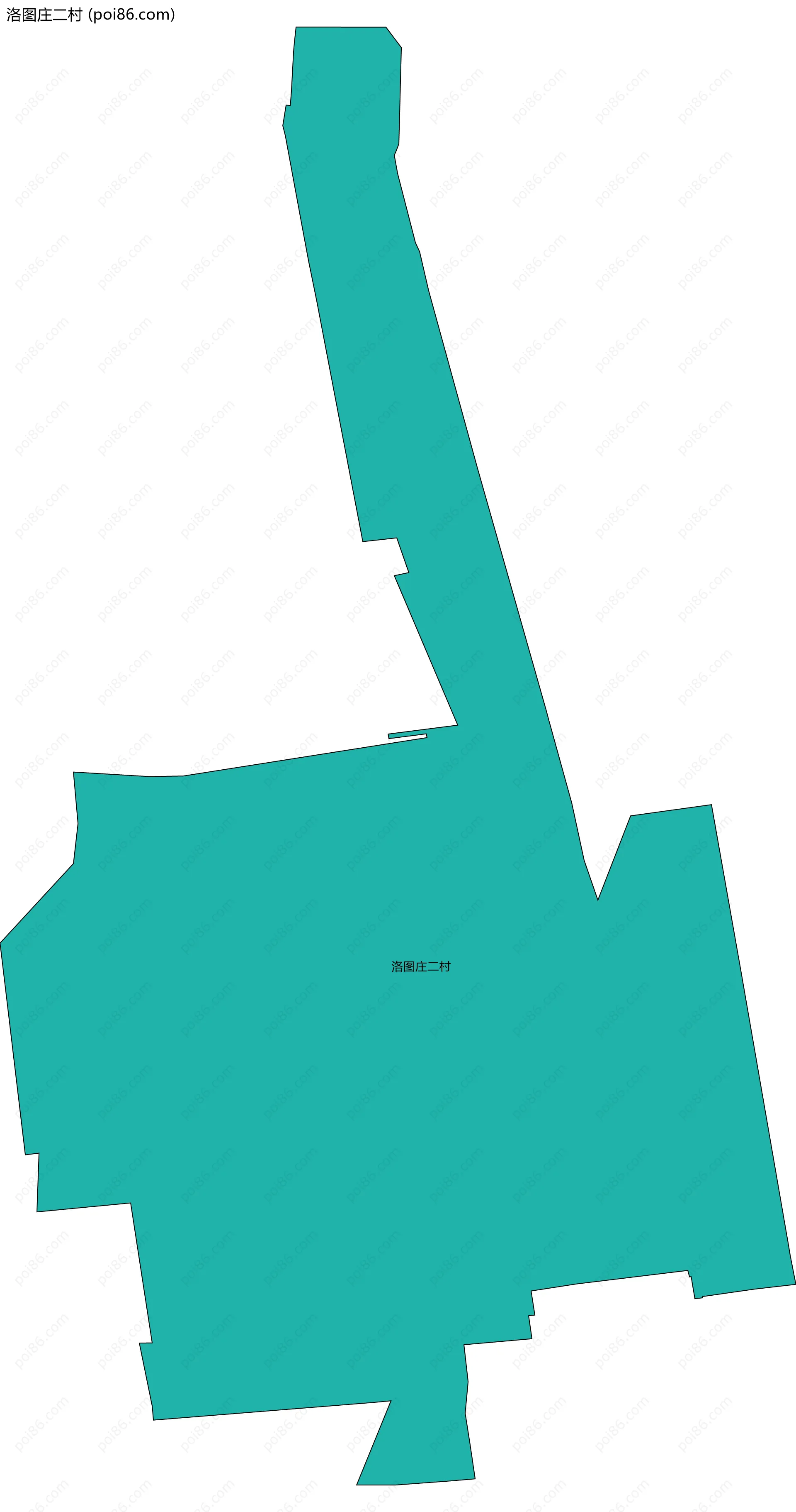 洛图庄二村边界地图