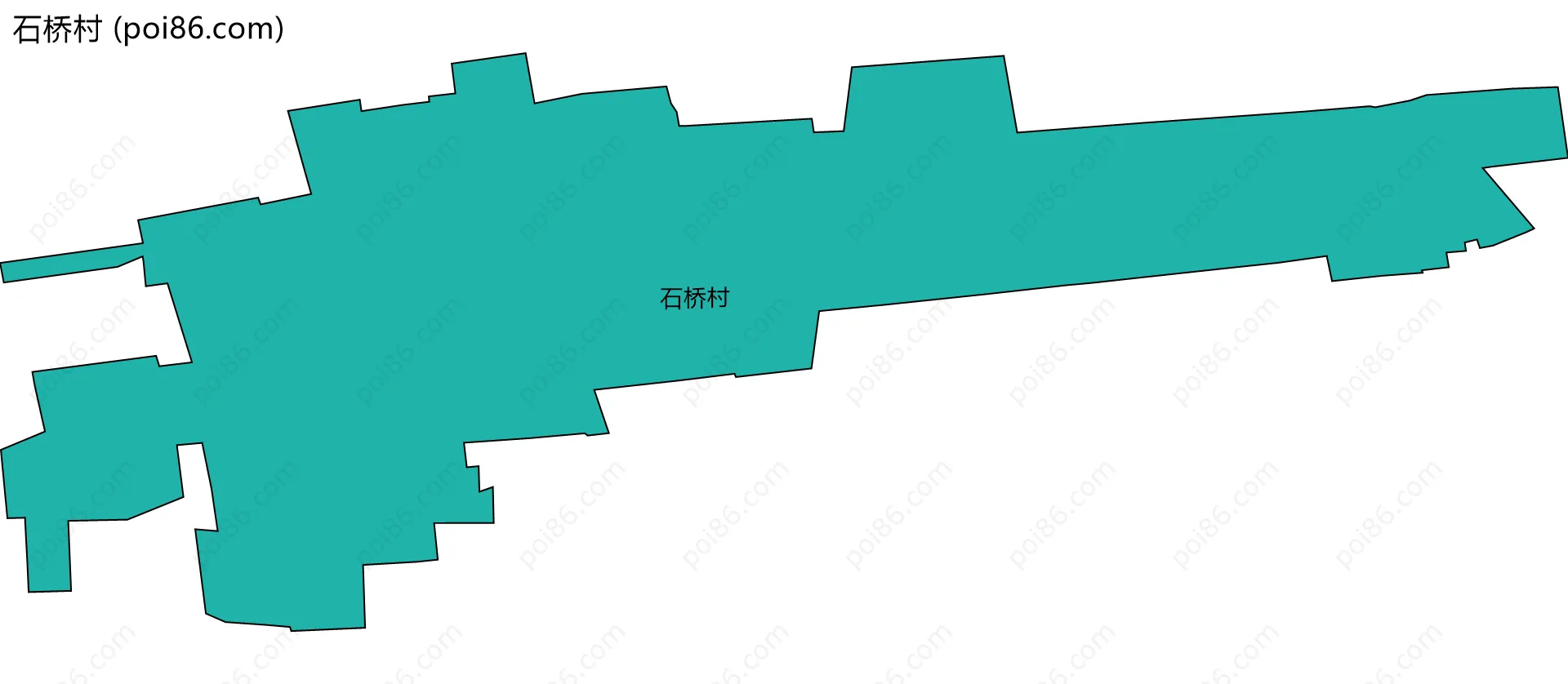 石桥村边界地图
