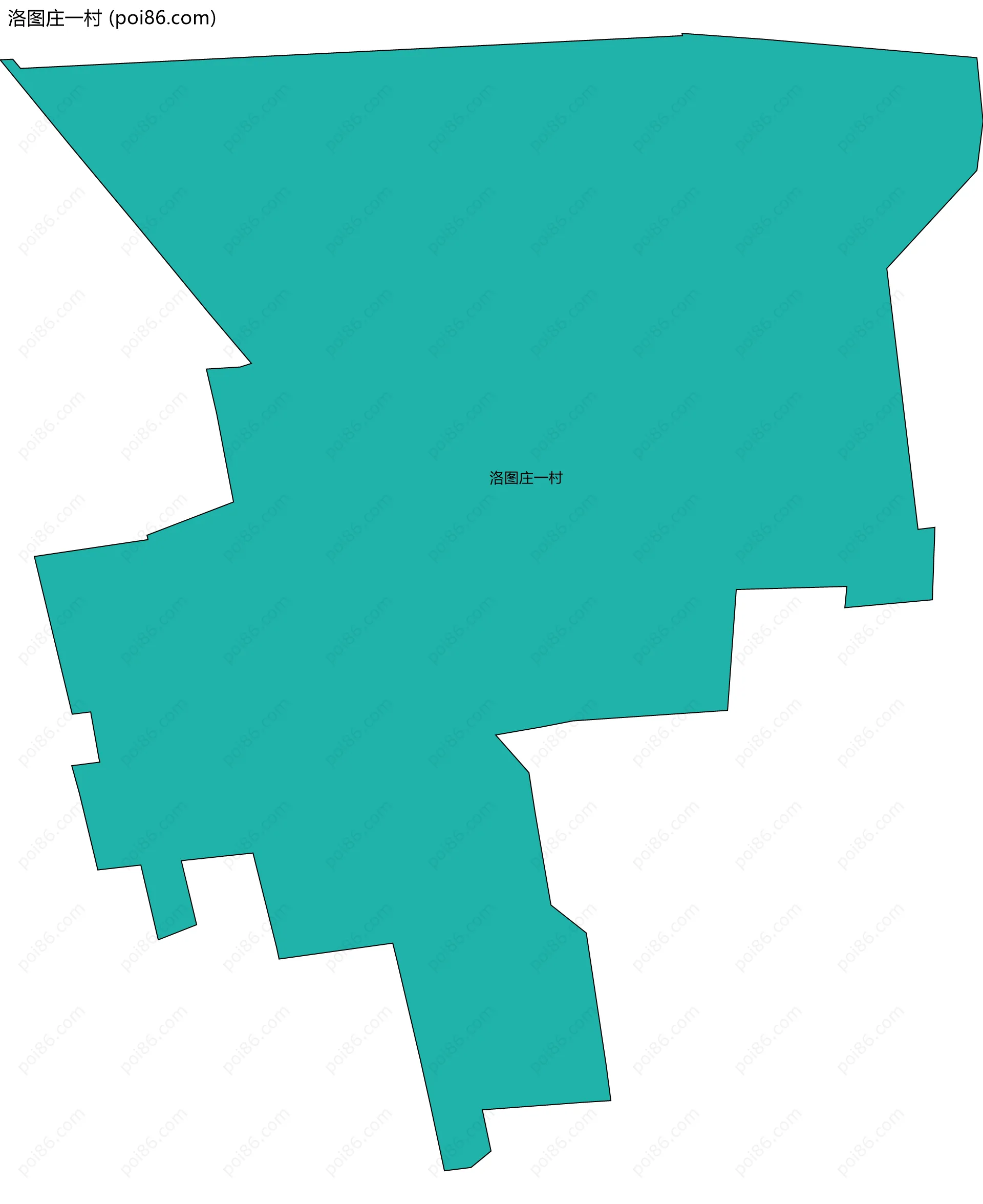 洛图庄一村边界地图