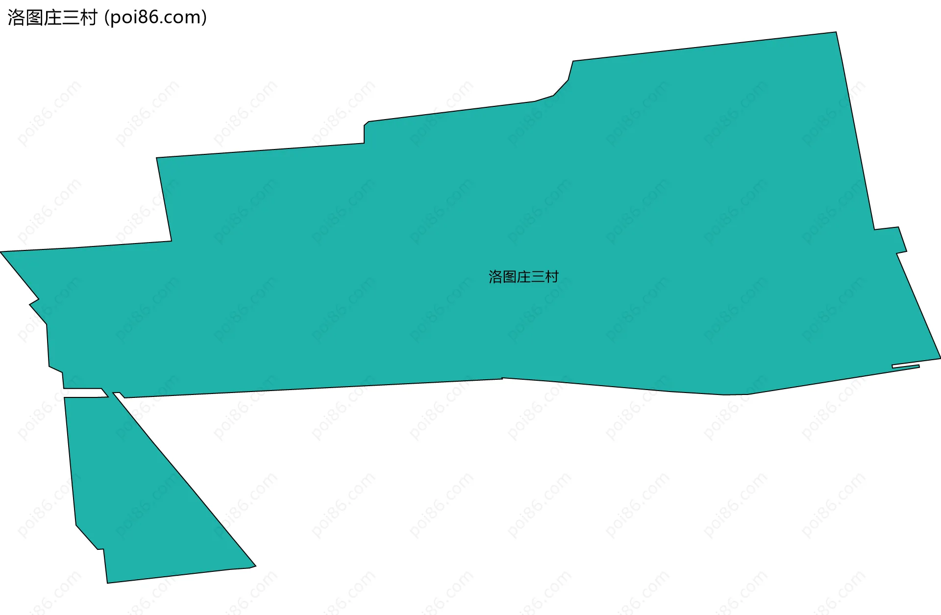洛图庄三村边界地图