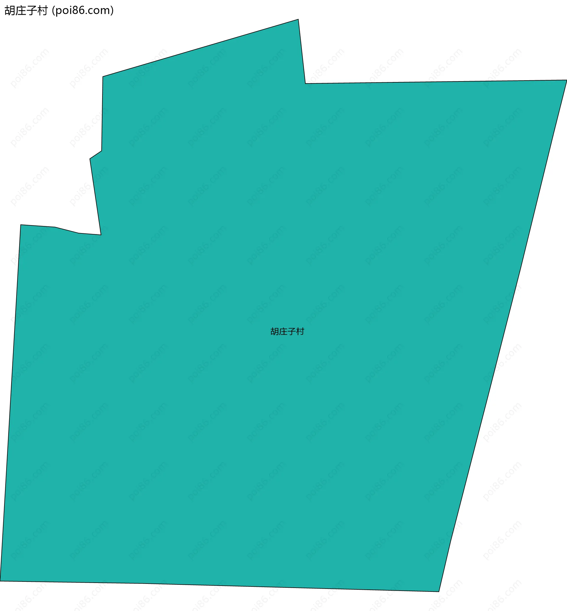 胡庄子村边界地图