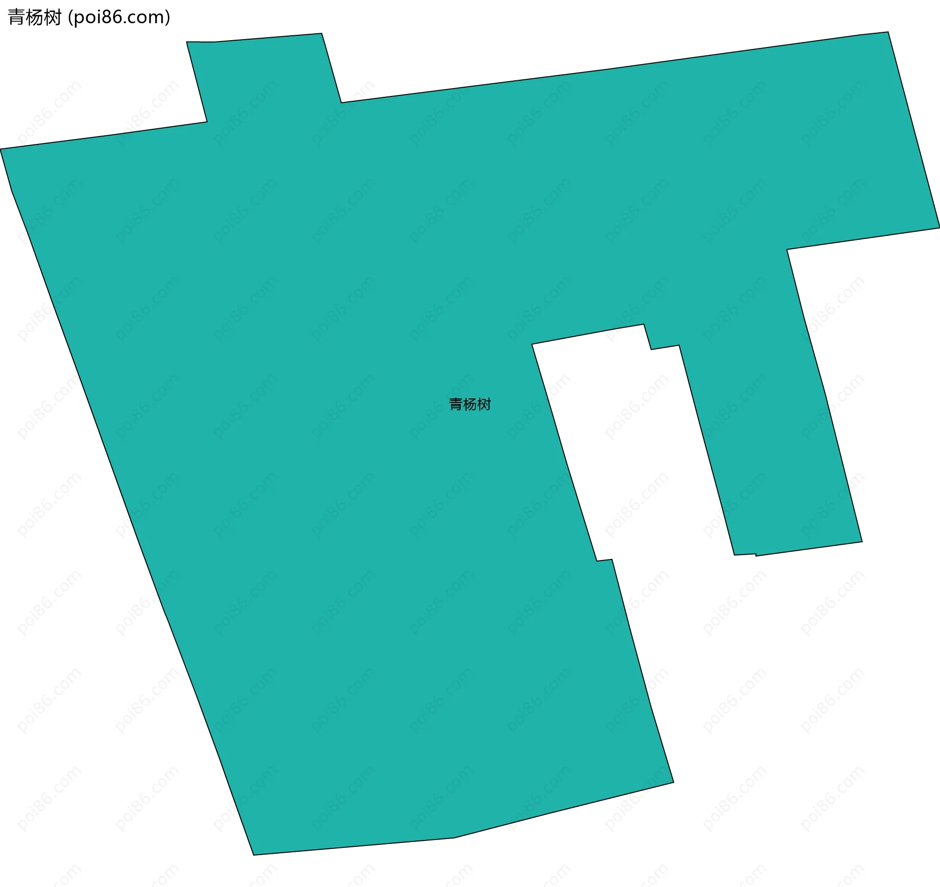 青杨树边界地图