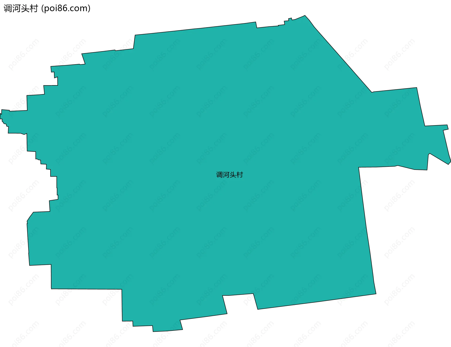 调河头村边界地图
