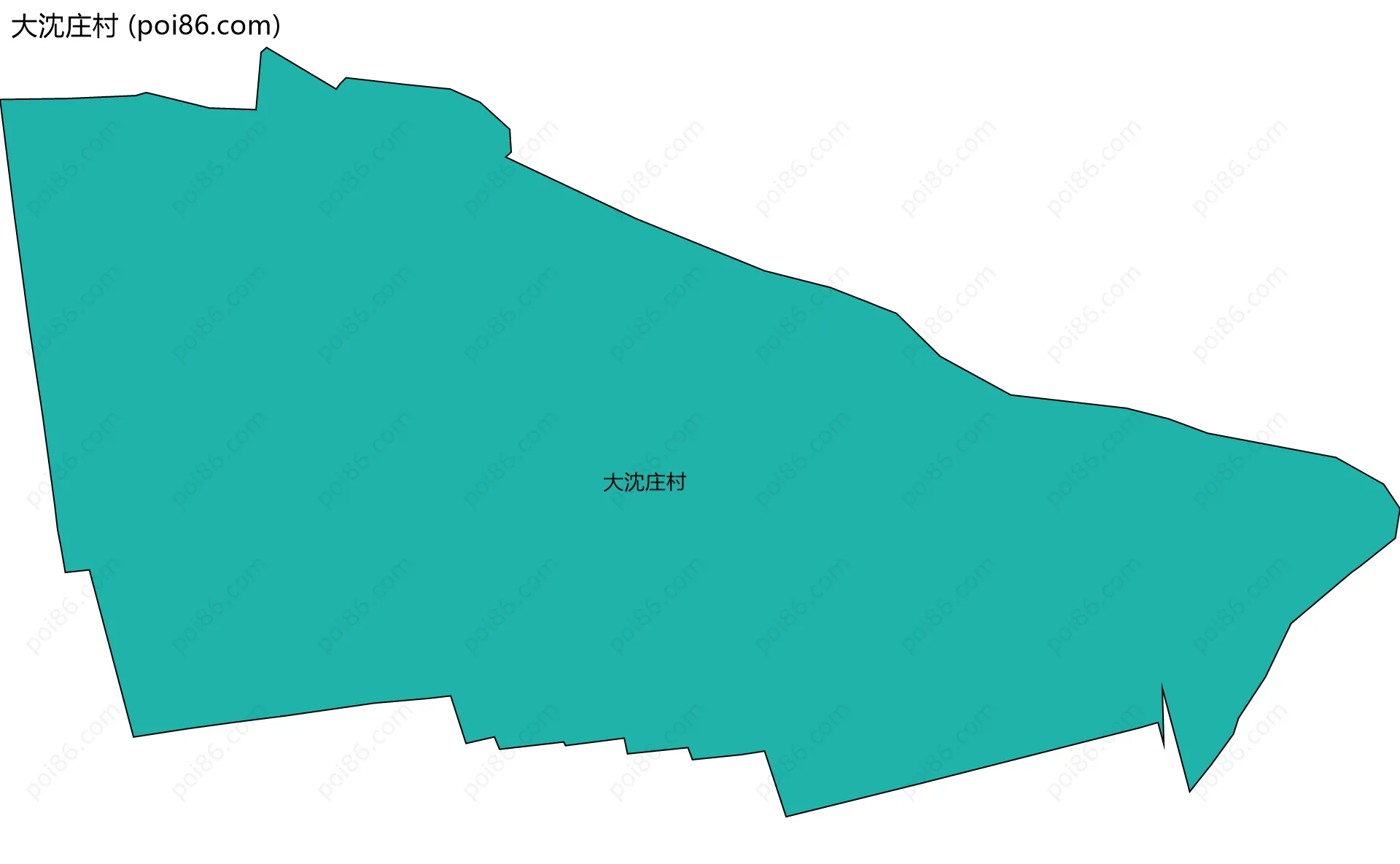 大沈庄村边界地图