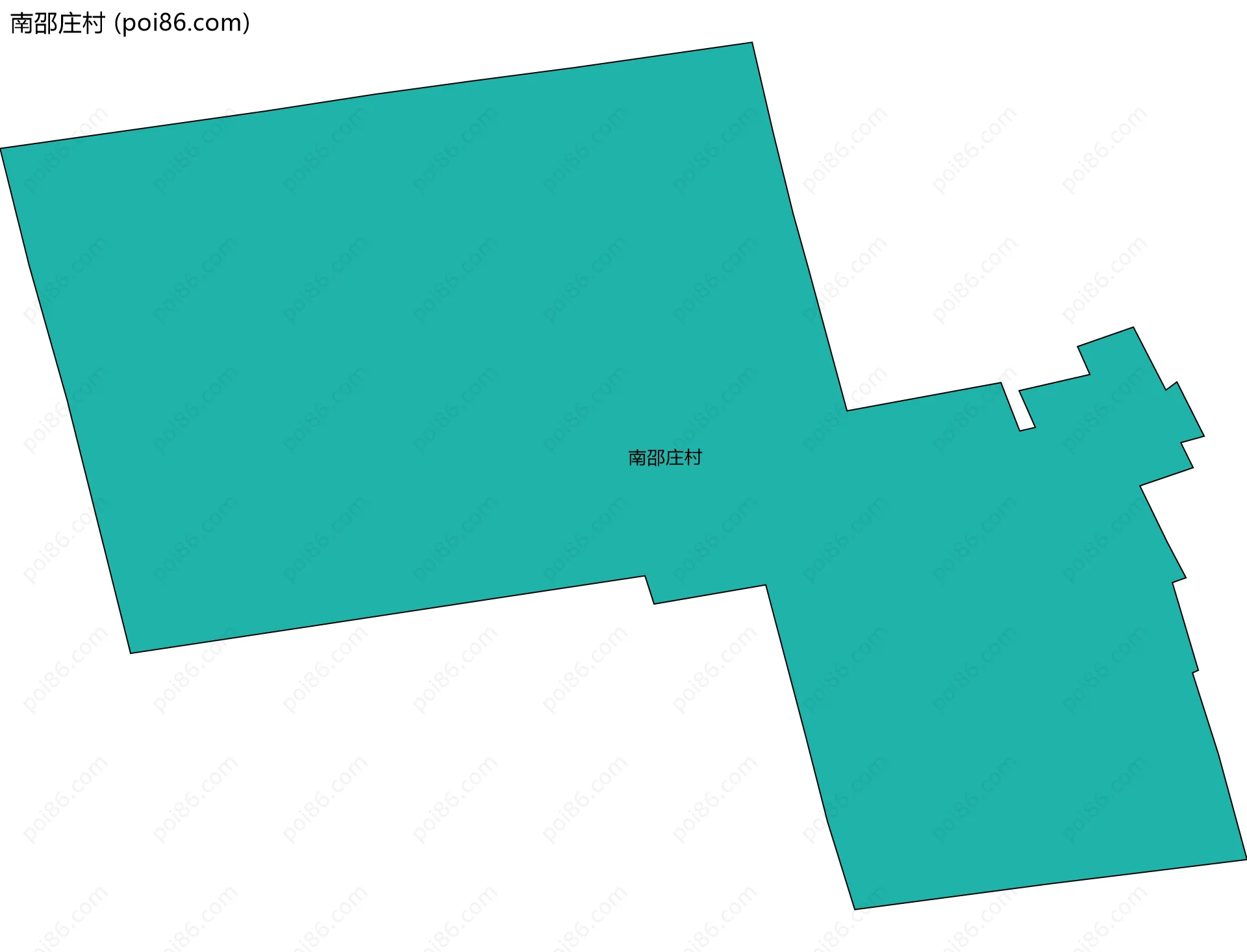 南邵庄村边界地图