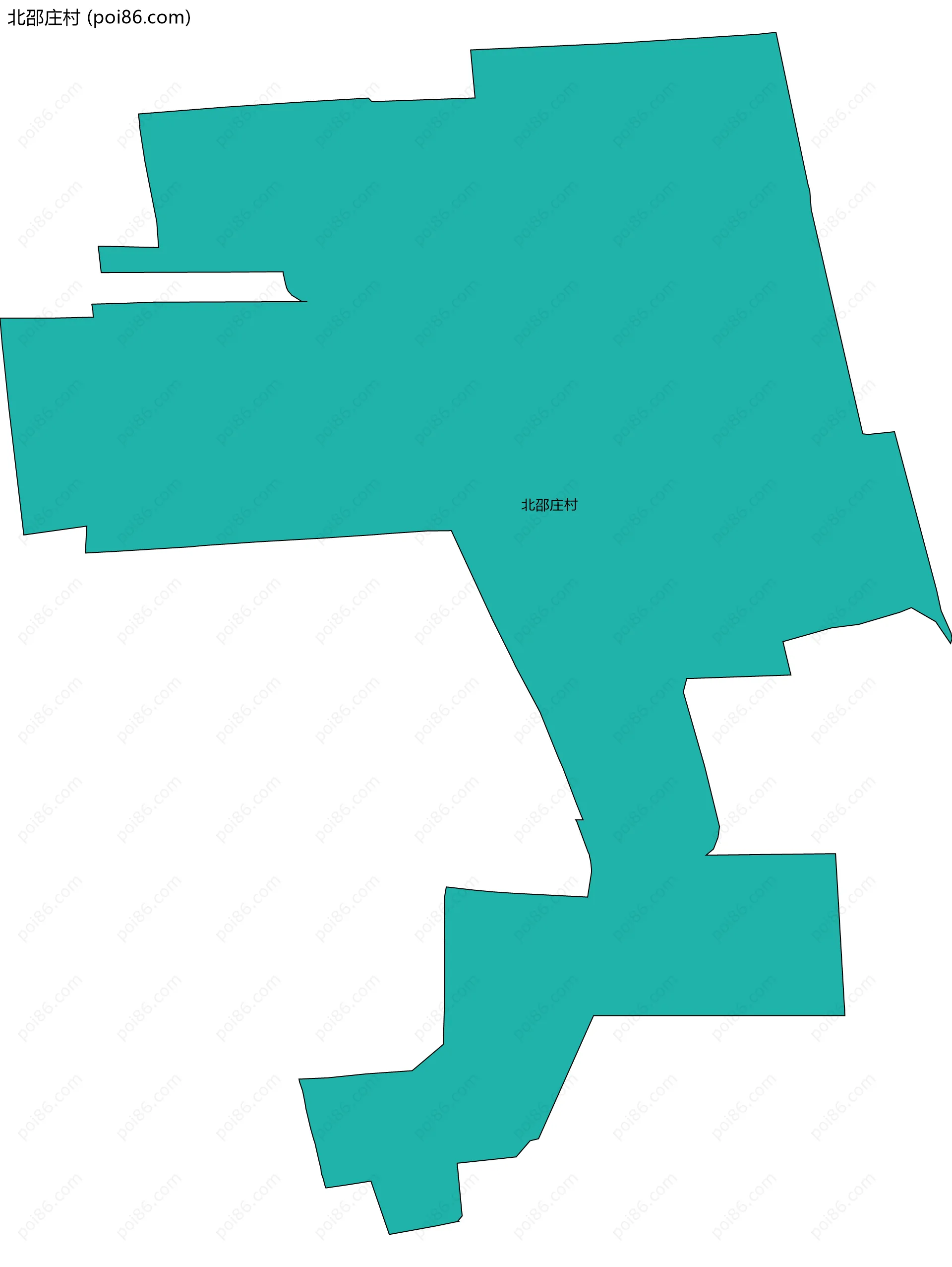 北邵庄村边界地图