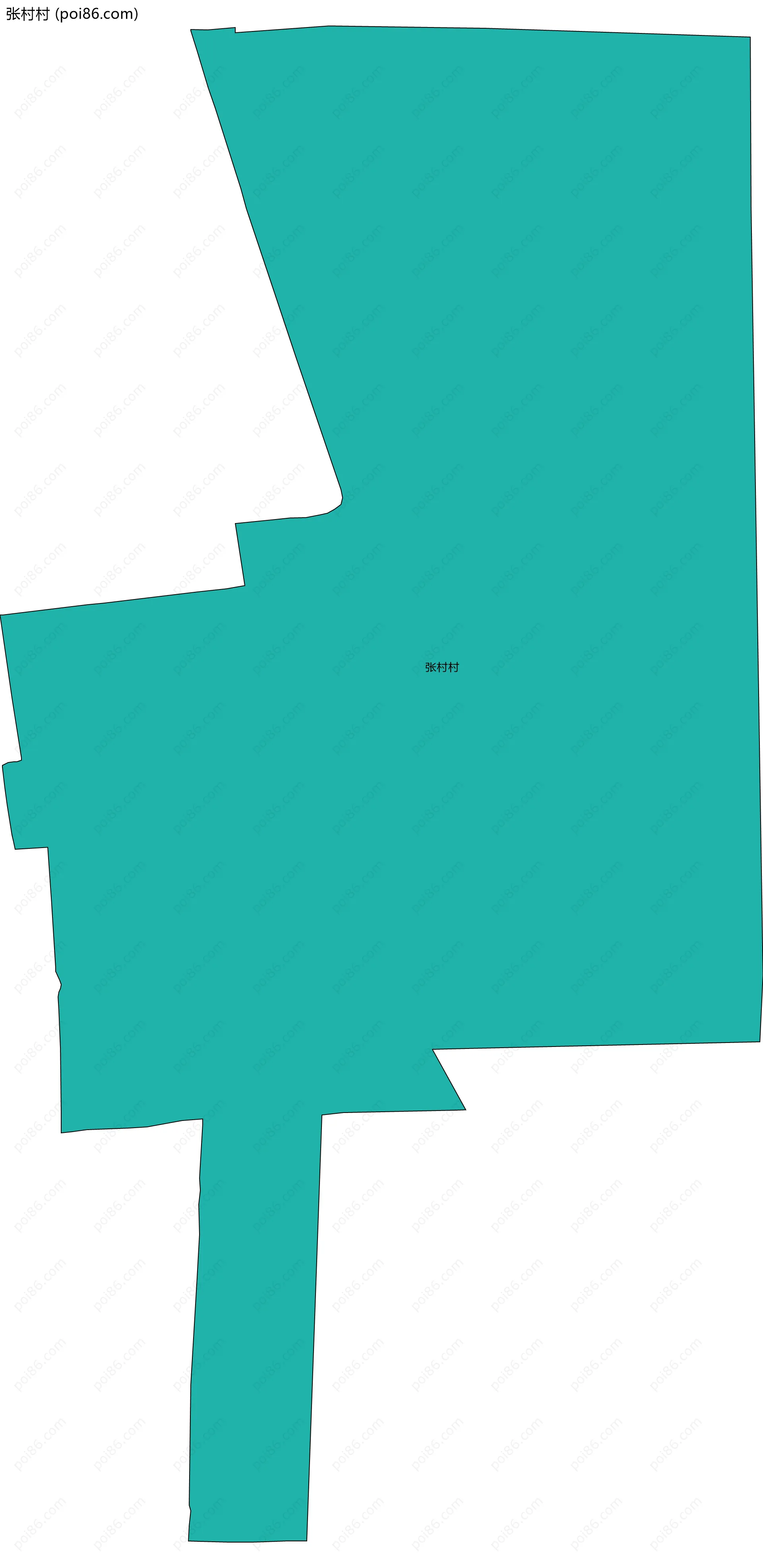 张村村边界地图