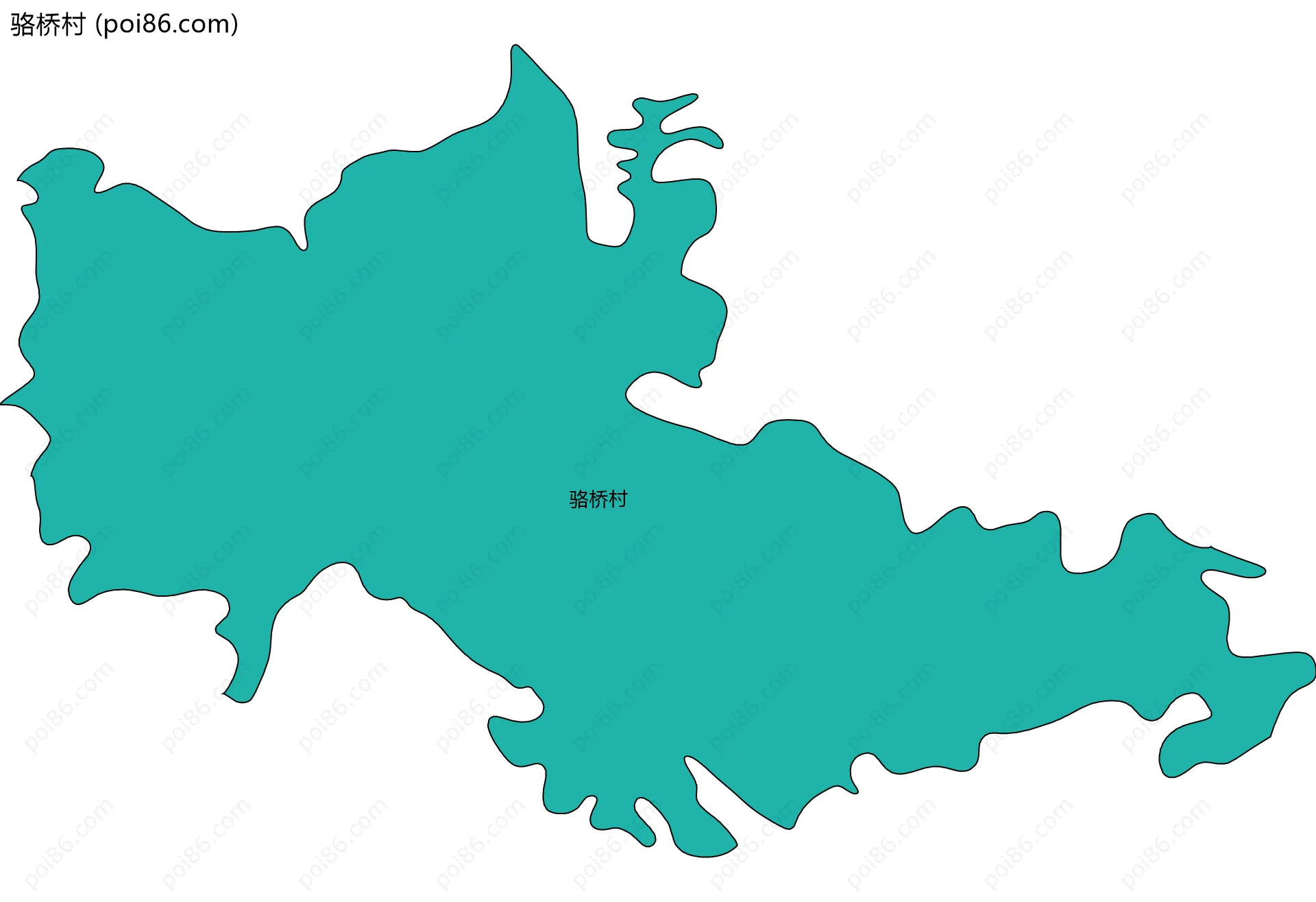 骆桥村边界地图