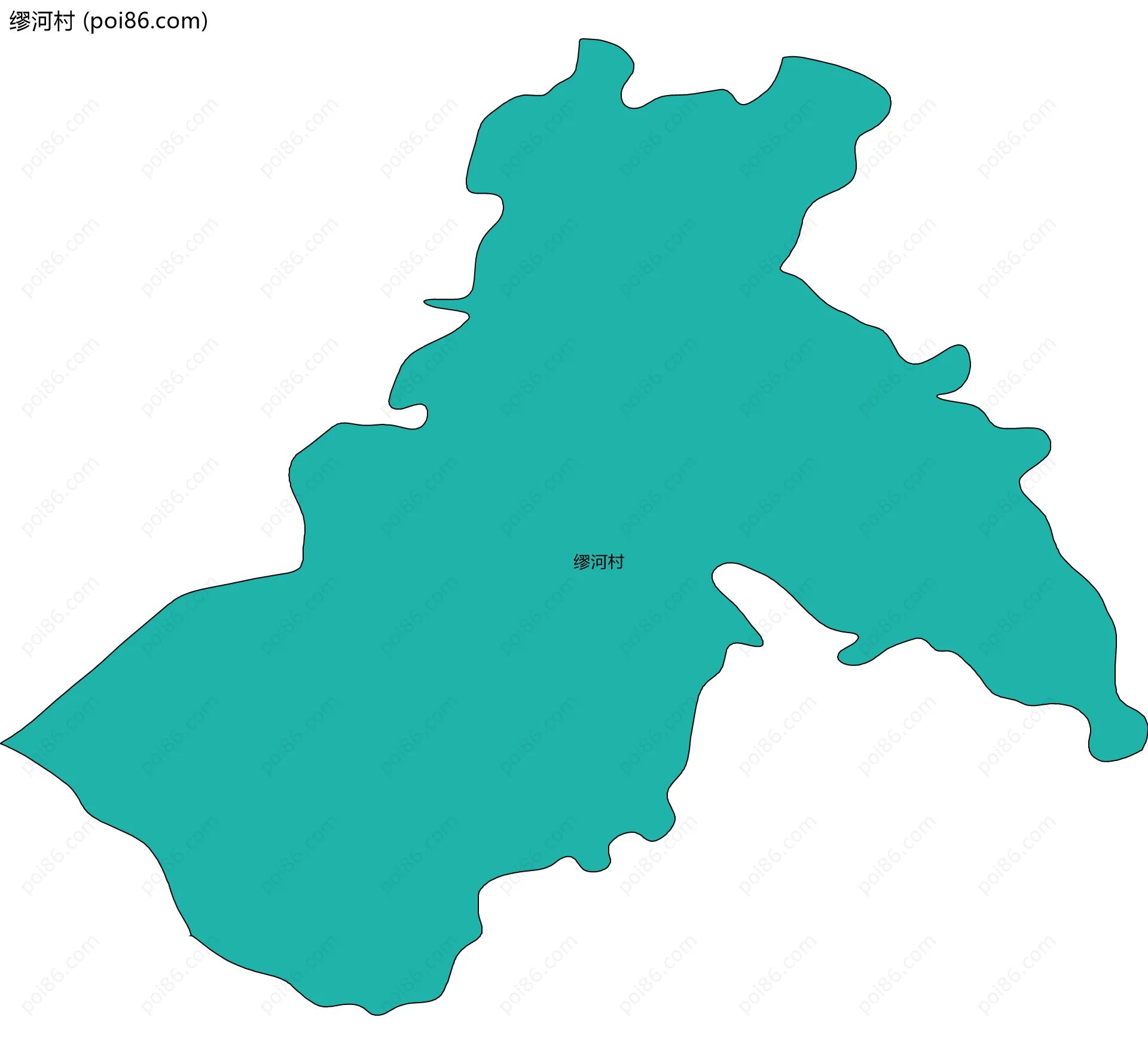 缪河村边界地图