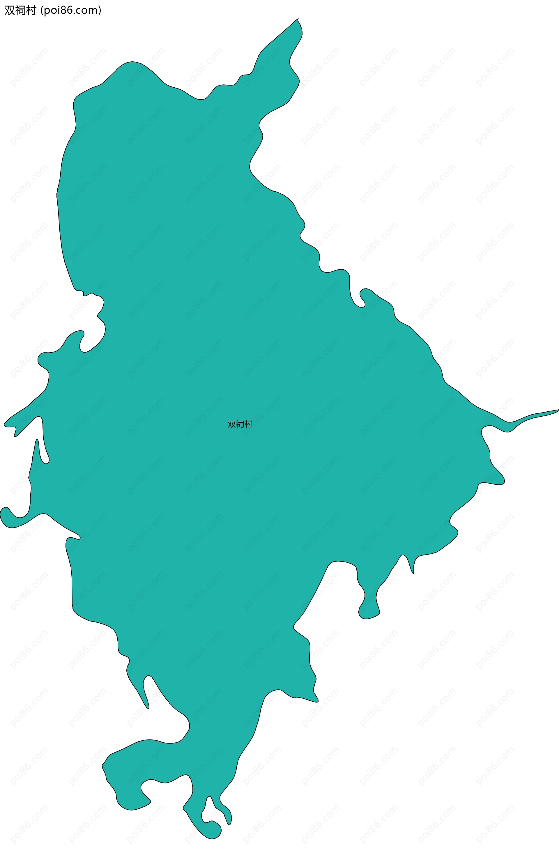 双祠村边界地图