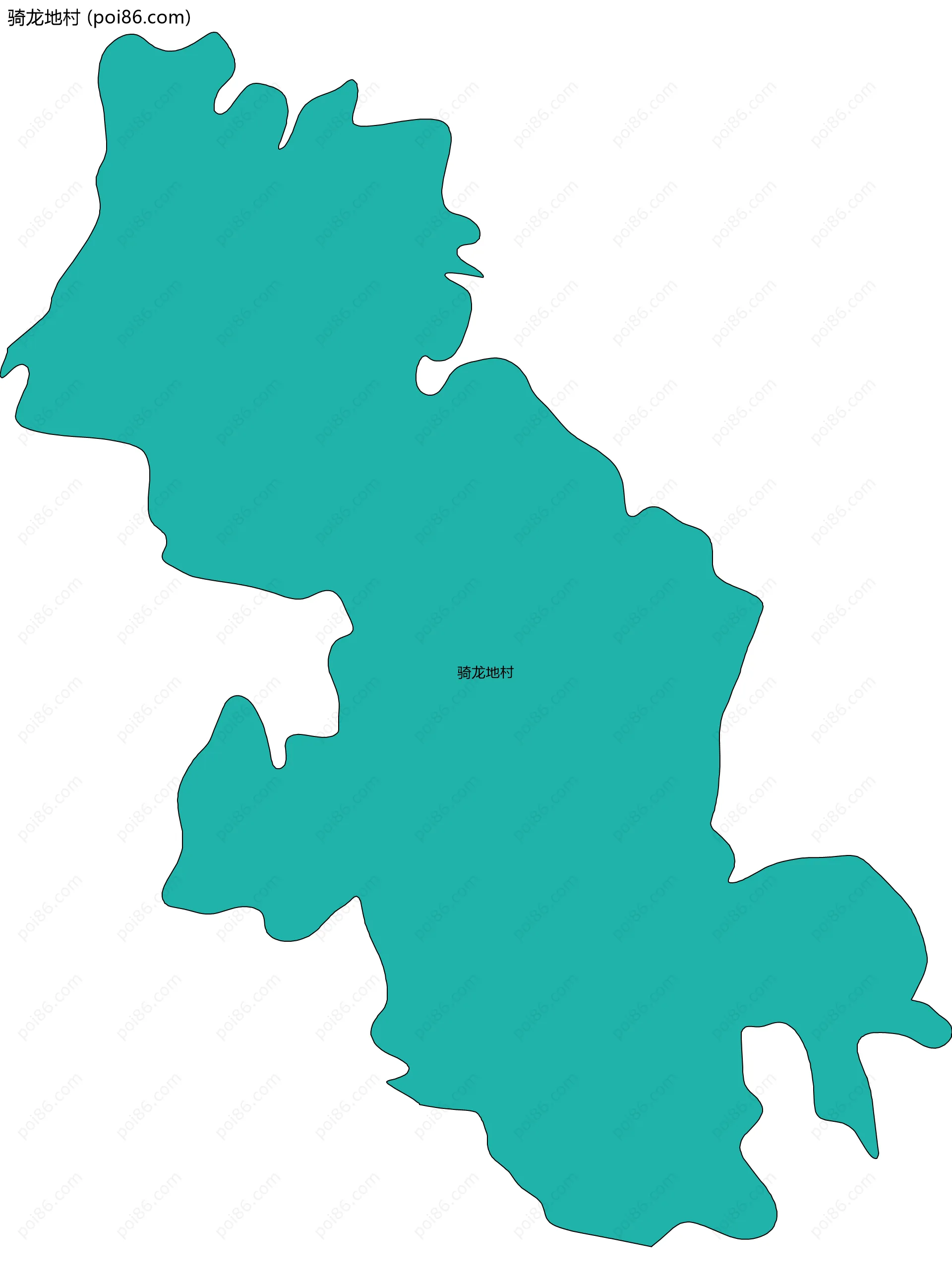 骑龙地村边界地图
