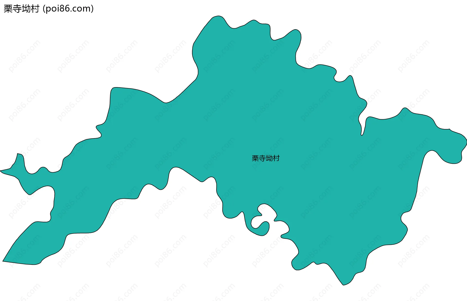 栗寺坳村边界地图