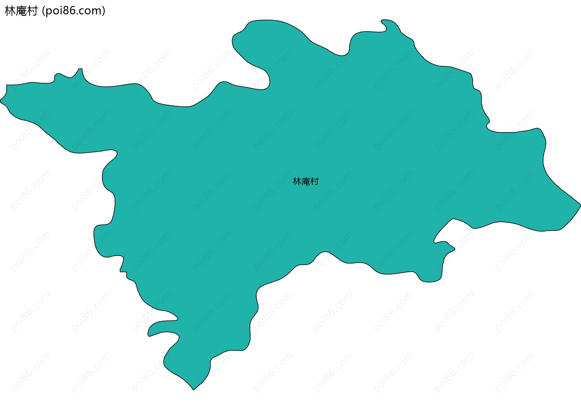 林庵村边界地图