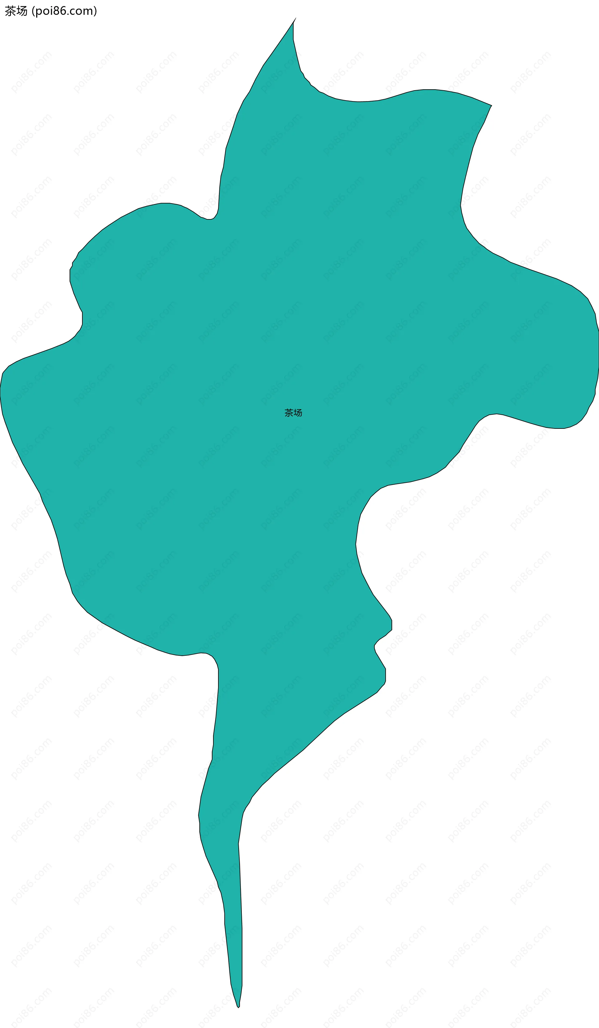 茶场边界地图