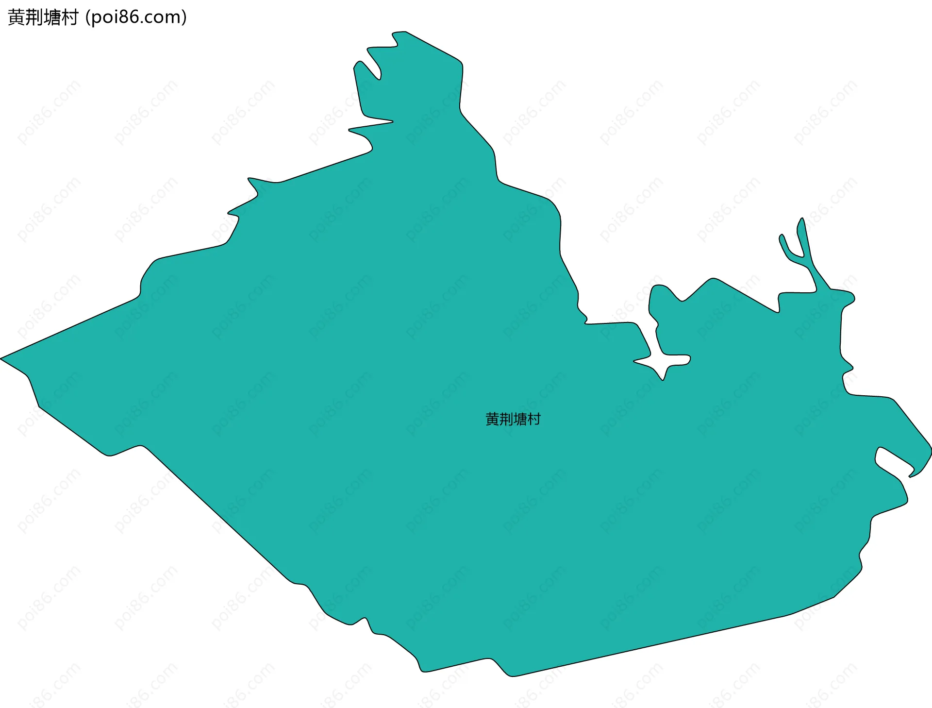 黄荆塘村边界地图