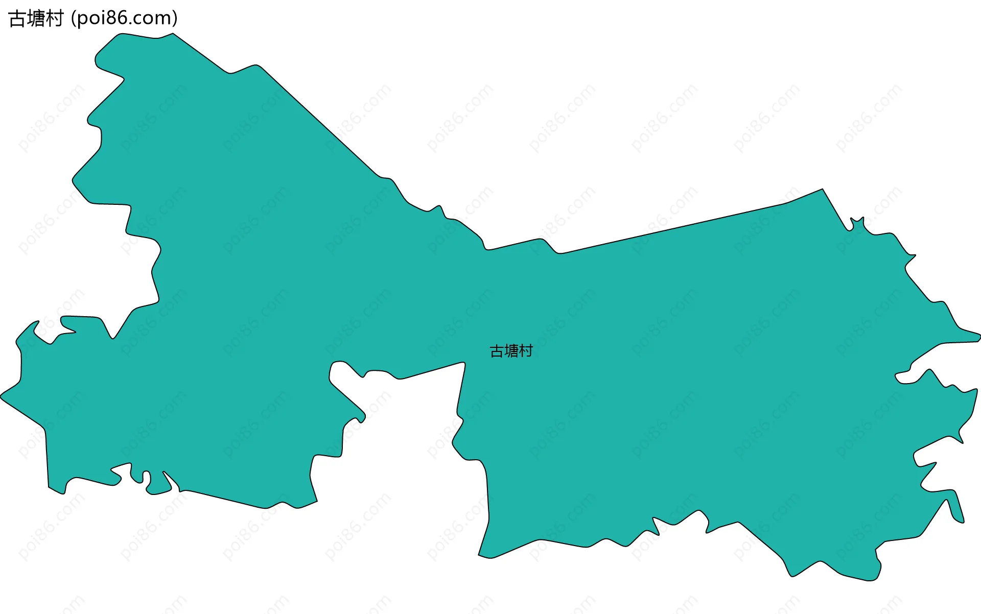 古塘村边界地图