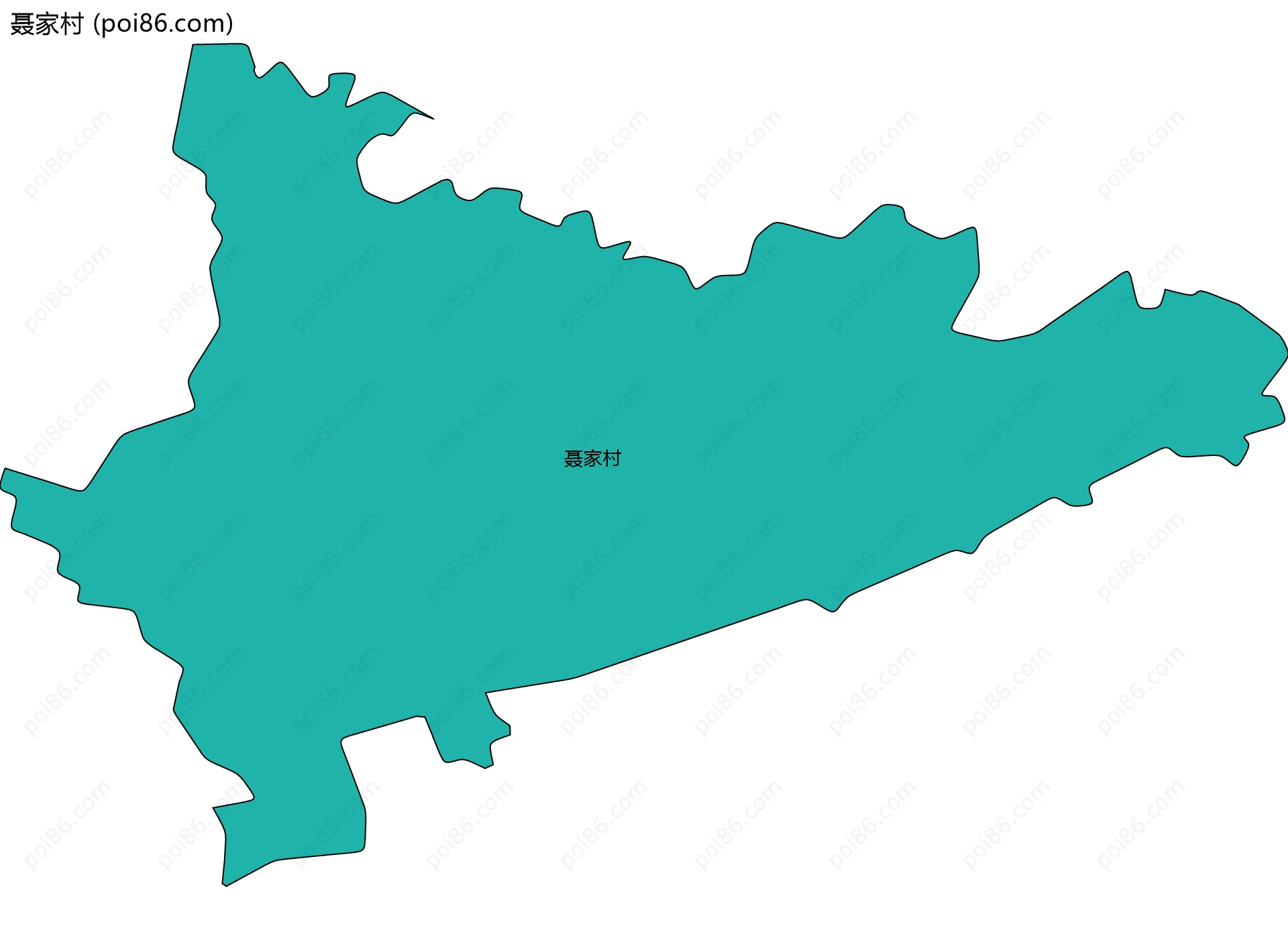 聂家村边界地图