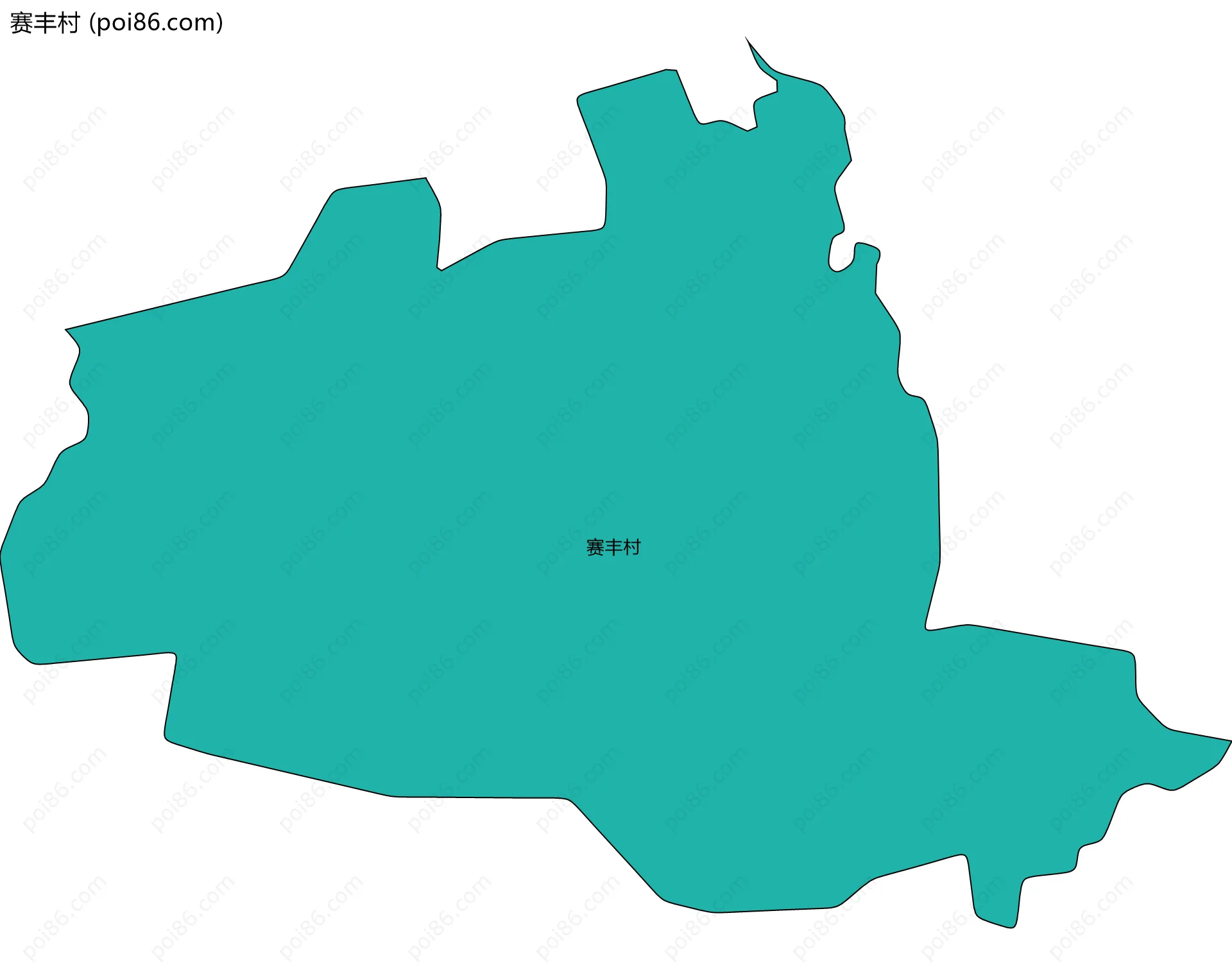 赛丰村边界地图