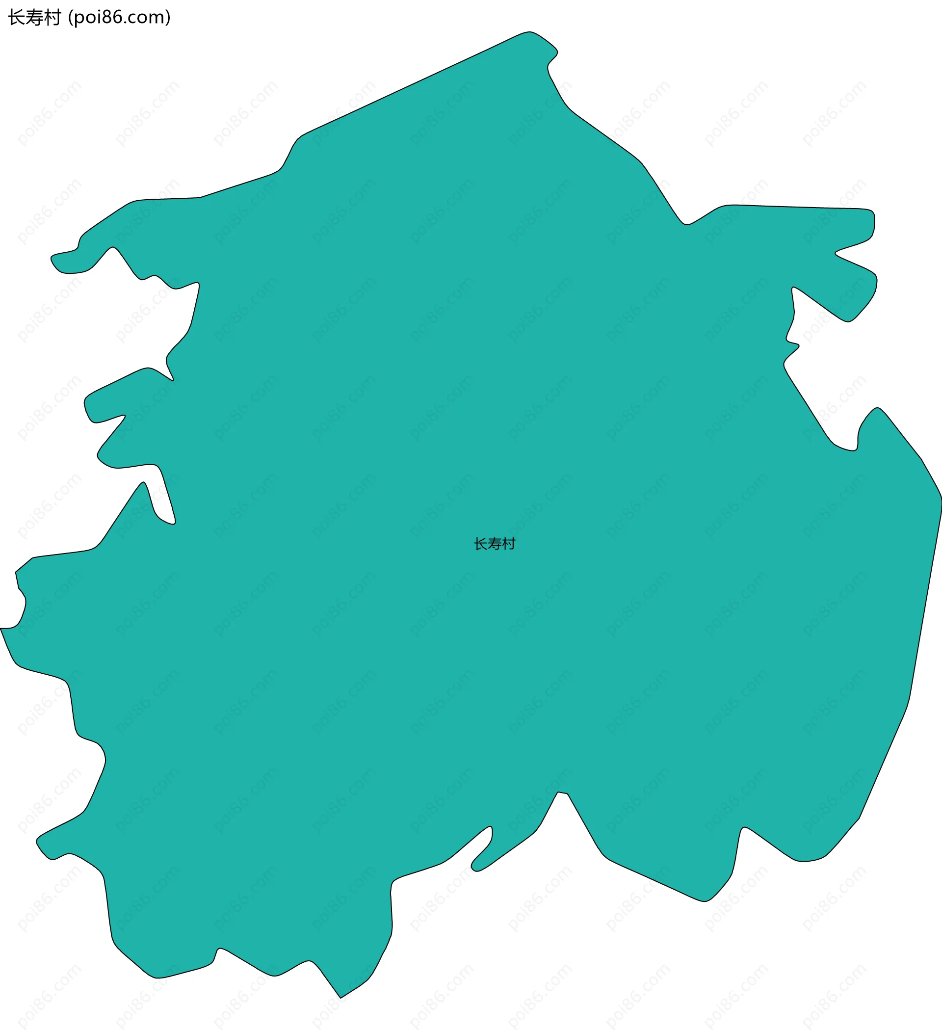 长寿村边界地图