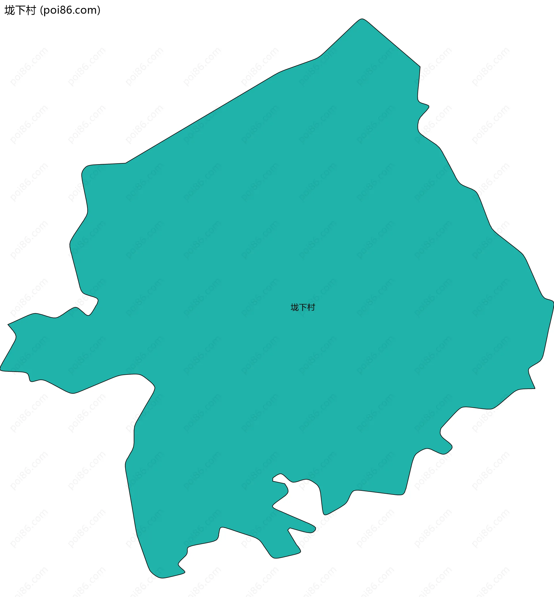 垅下村边界地图