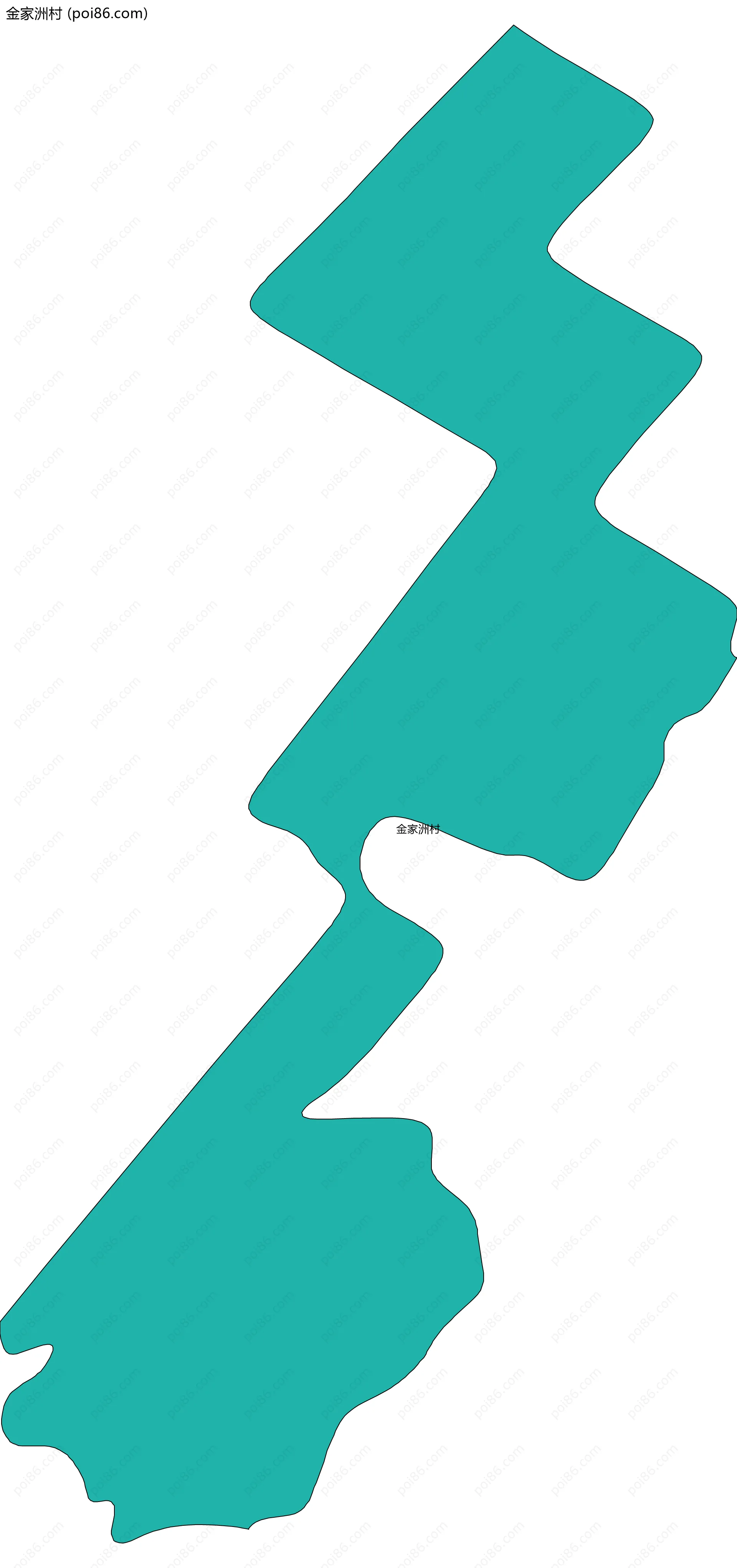 金家洲村边界地图