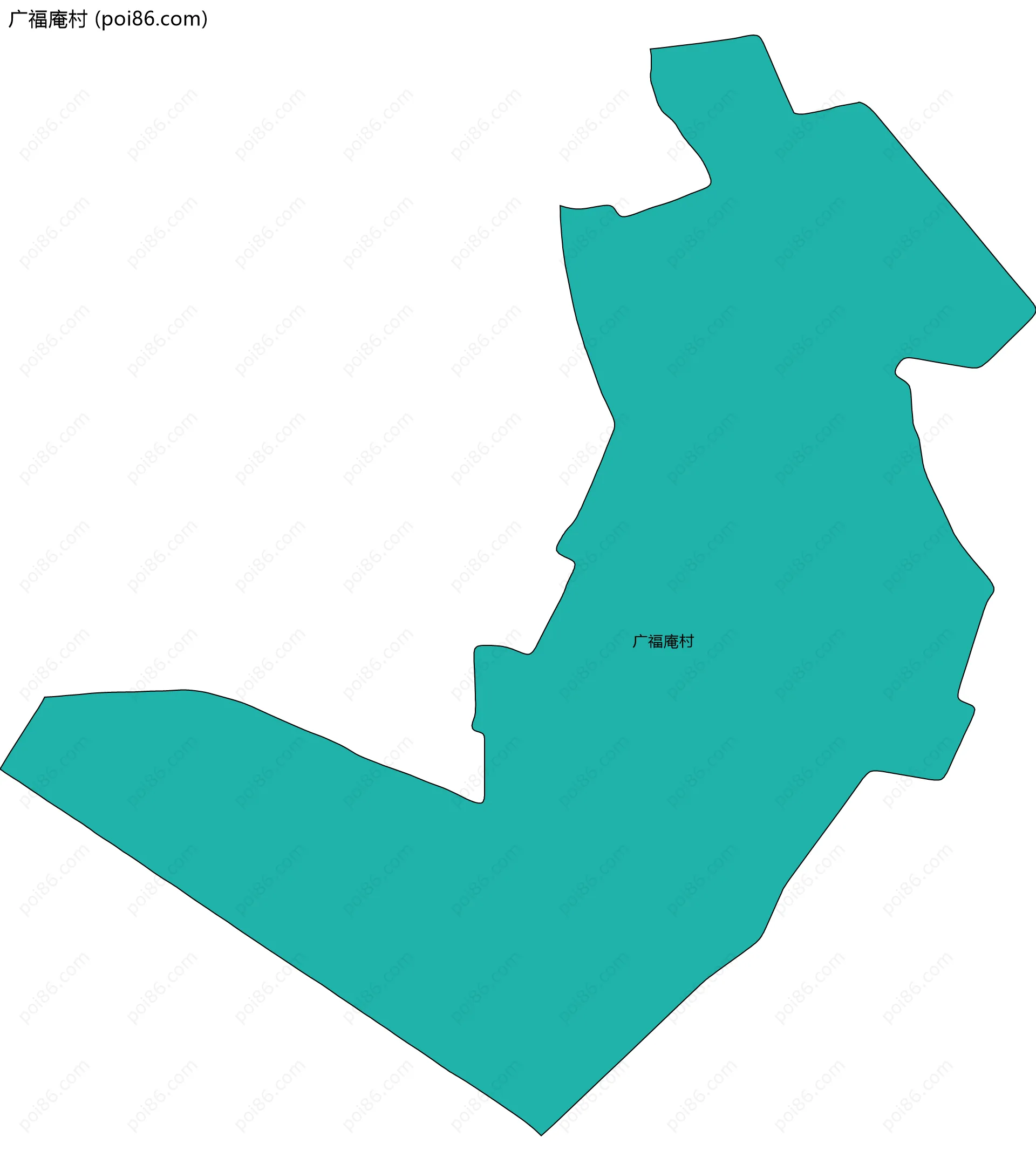 广福庵村边界地图
