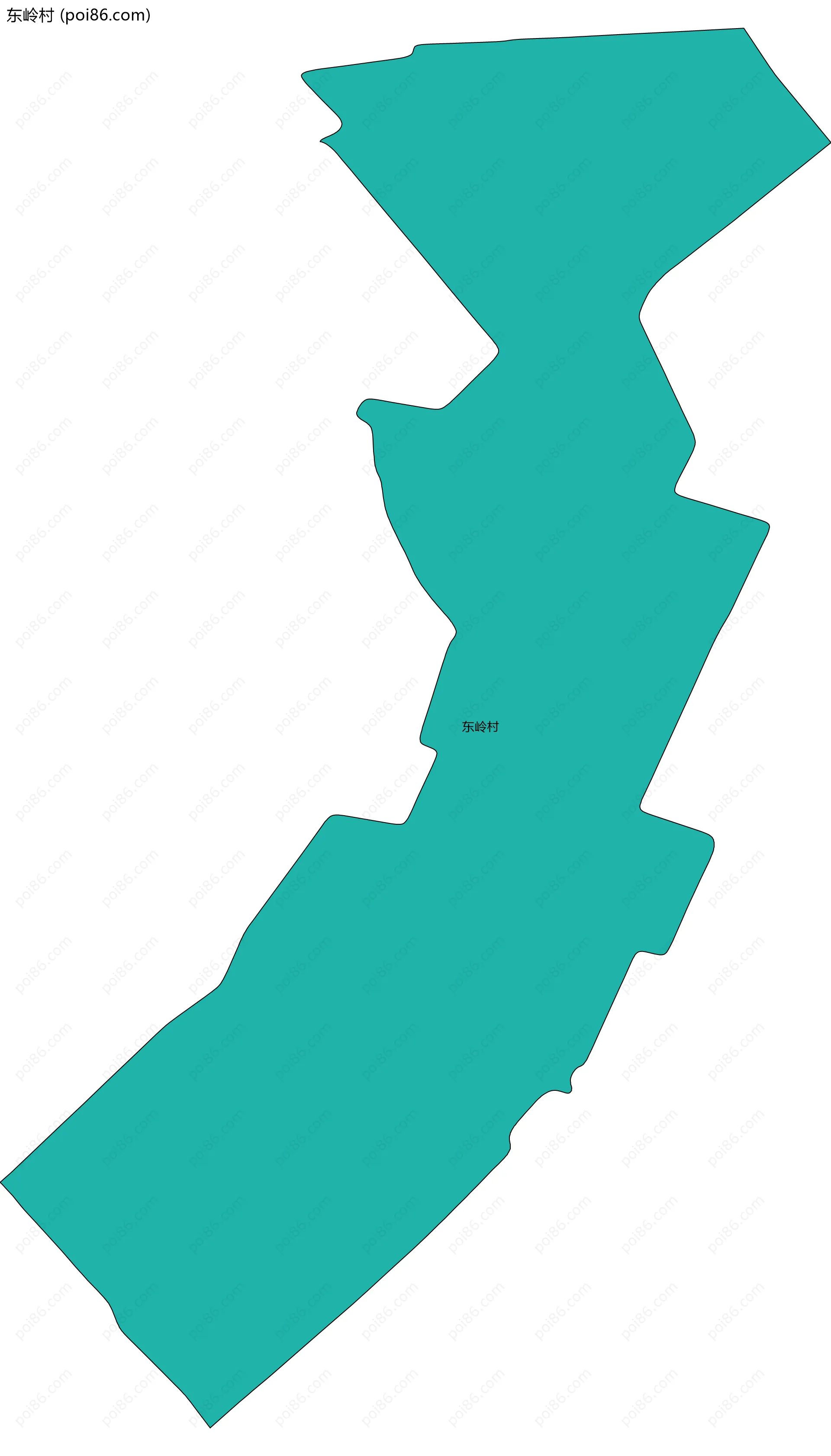 东岭村边界地图